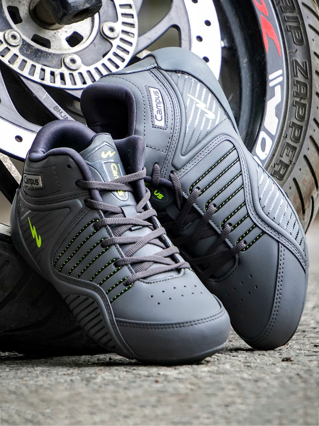 CITY-RIDE Grey Men's Sneakers - Image 5