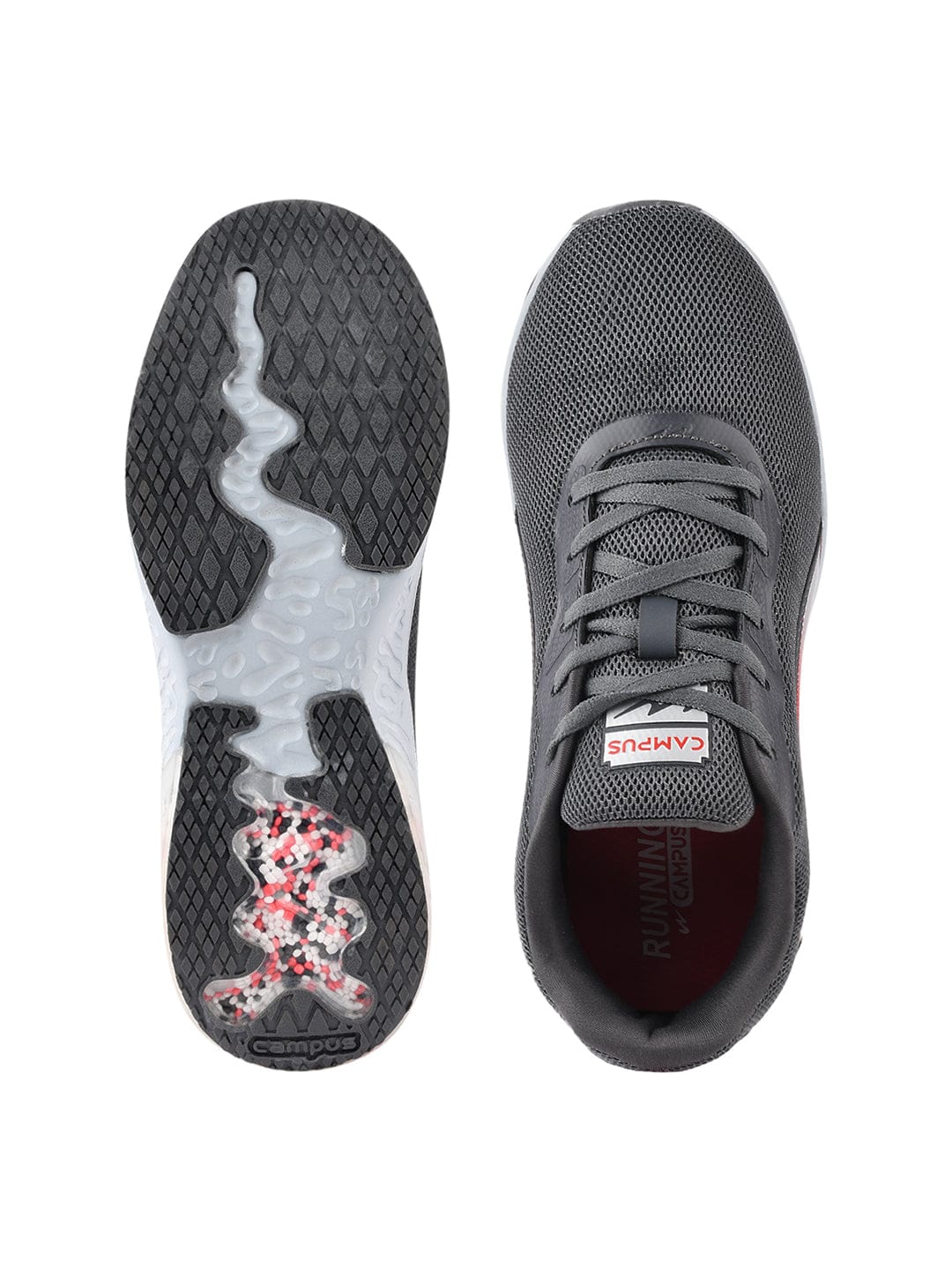 CLAY Grey Men's Running Shoes - Image 4