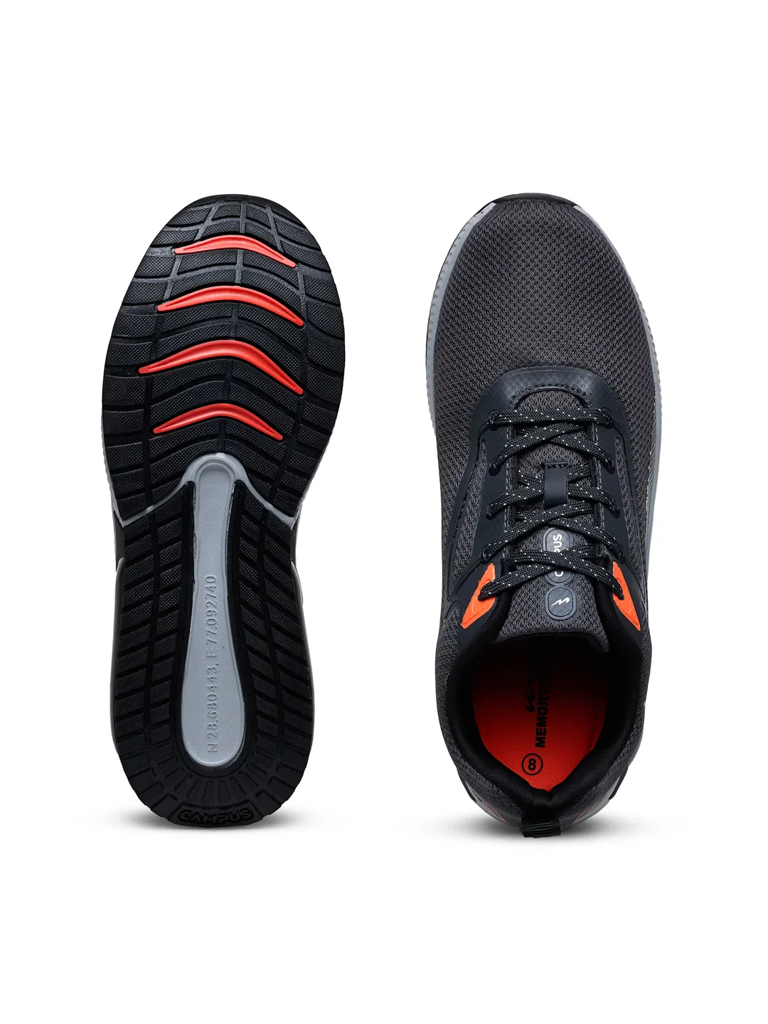 CLIQUE Grey Men's Running Shoes - Image 4