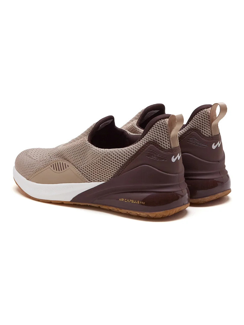 CROWD Beige Men's Walking Shoes - Image 5