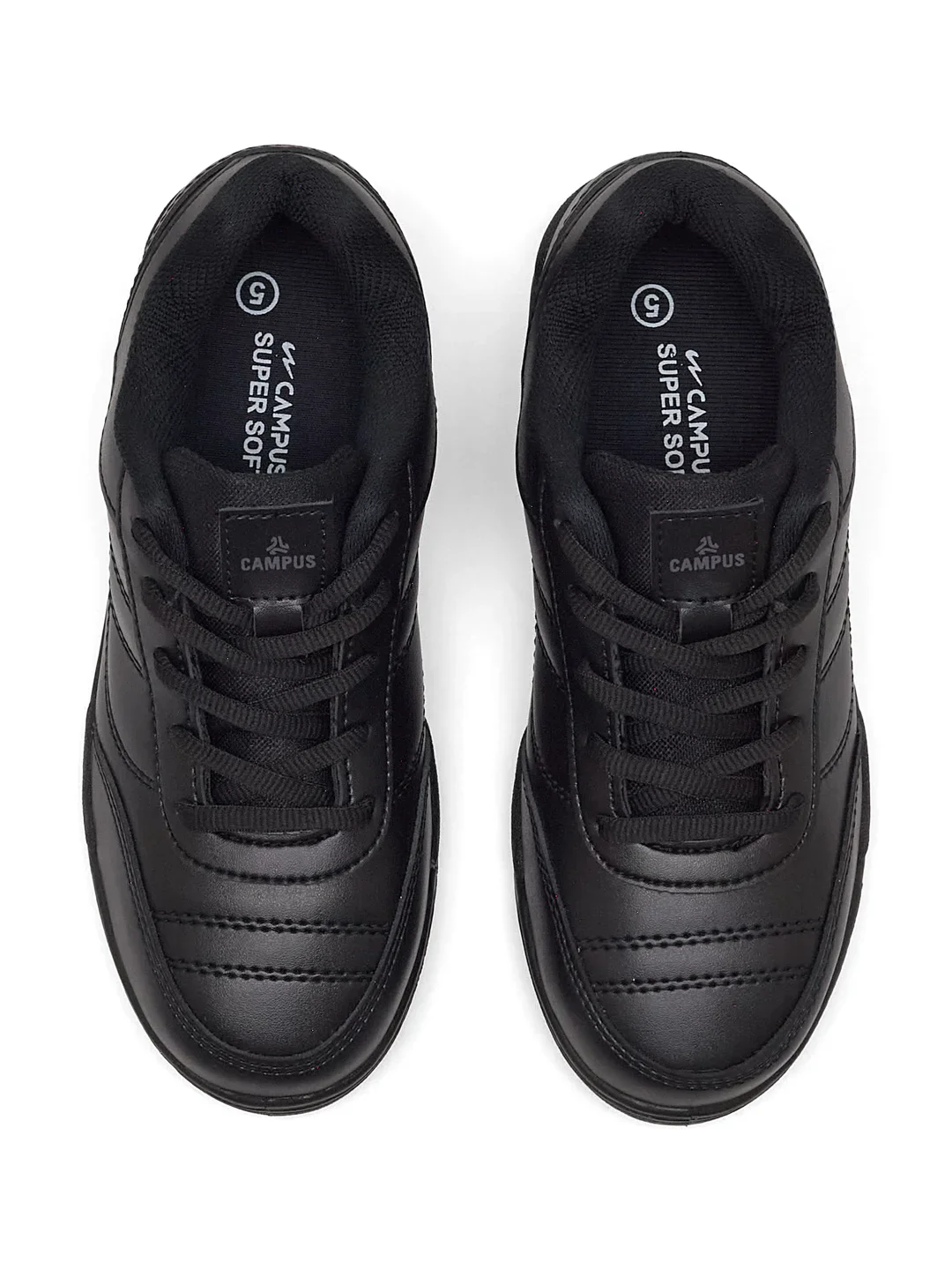 CS-26101C Black Child School Shoes - Image 6