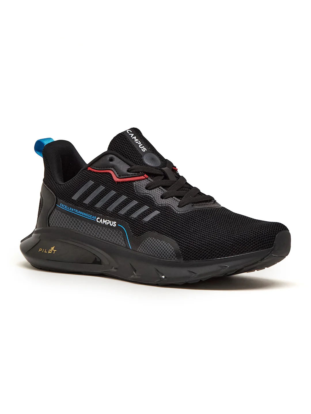 DECCAN Black Men's Running Shoes - Image 2