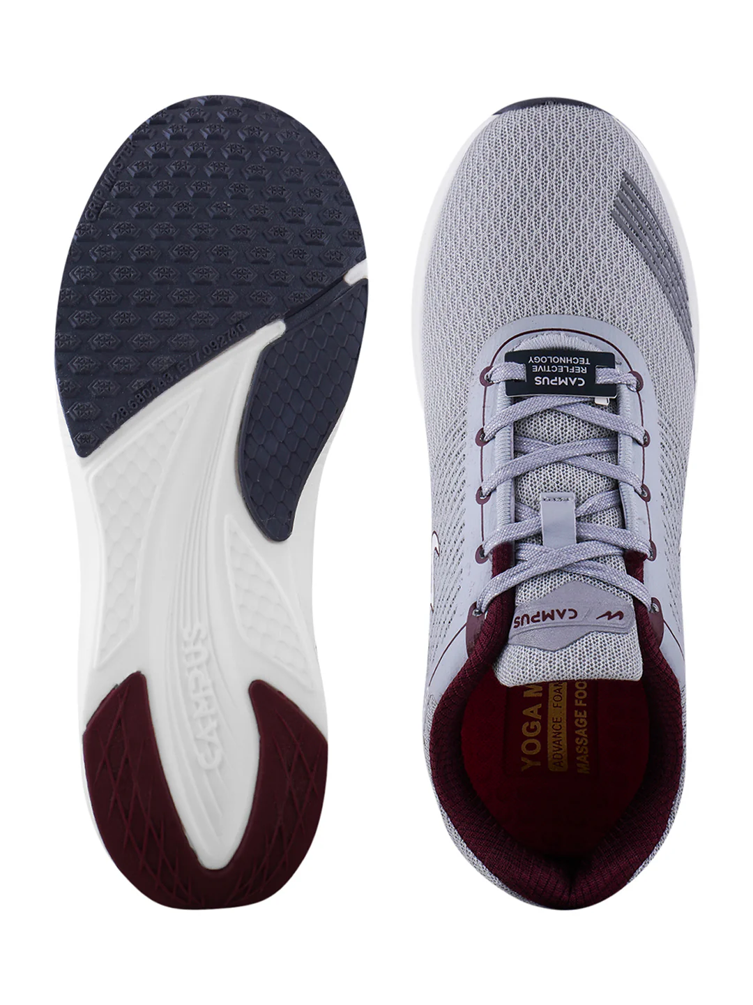 DECKER Grey Men's Sports Shoes - Image 5