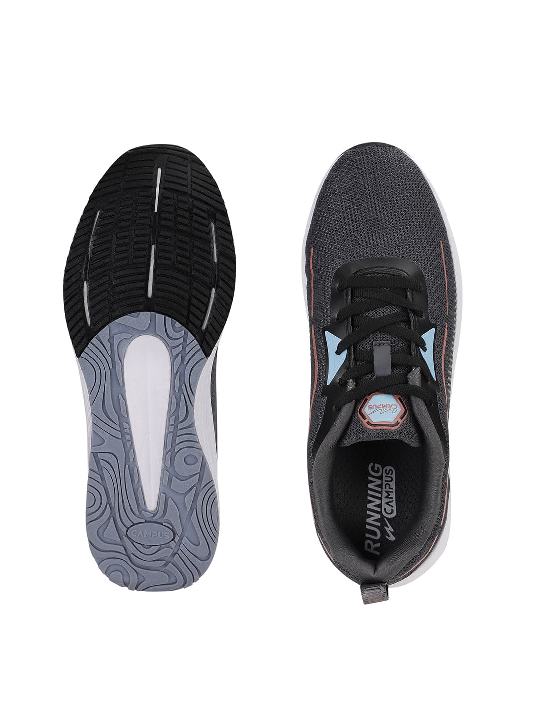 DOMINGO Grey Men's Running Shoes - Image 4