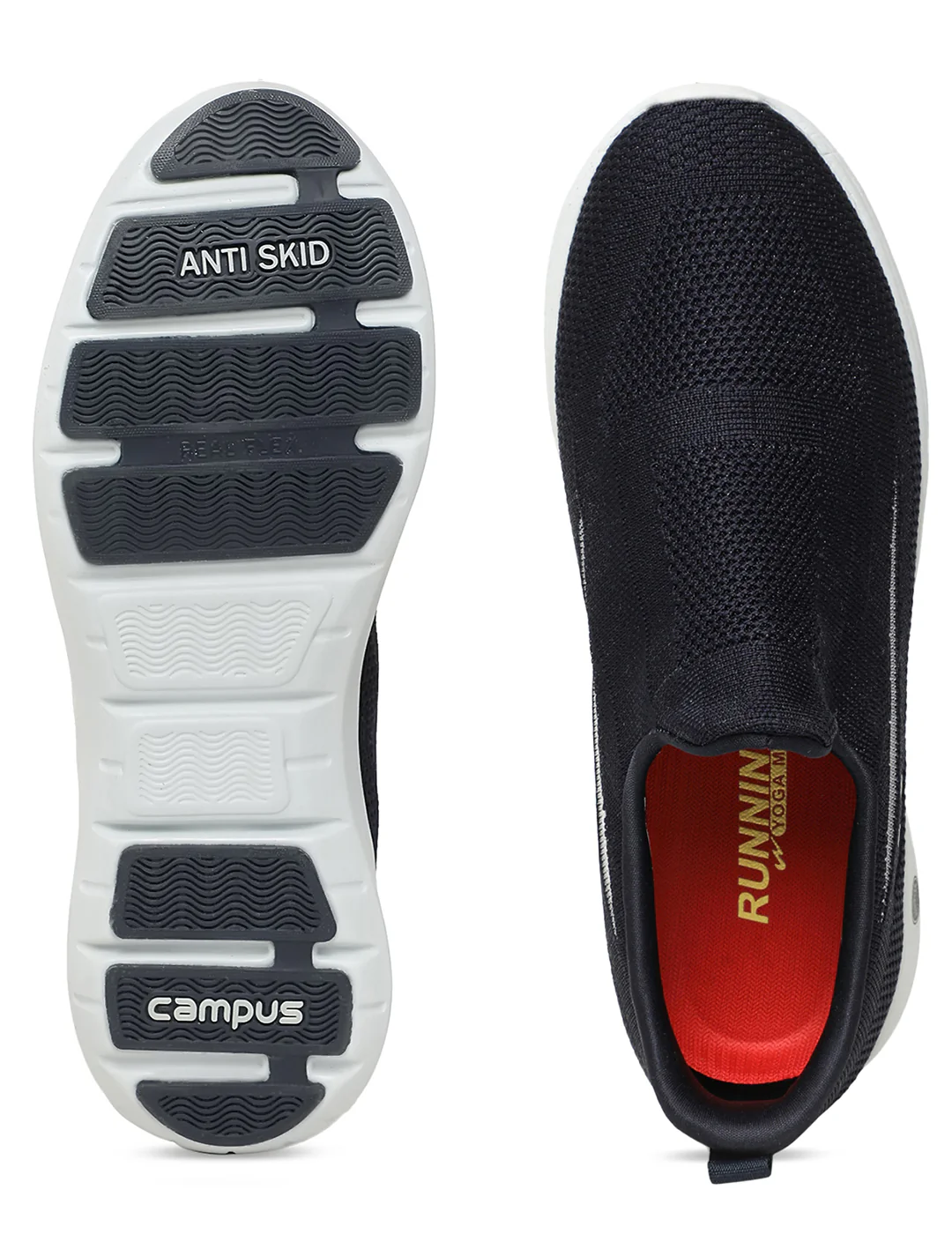 DRAFT Navy Men's Walking Shoes - Image 5