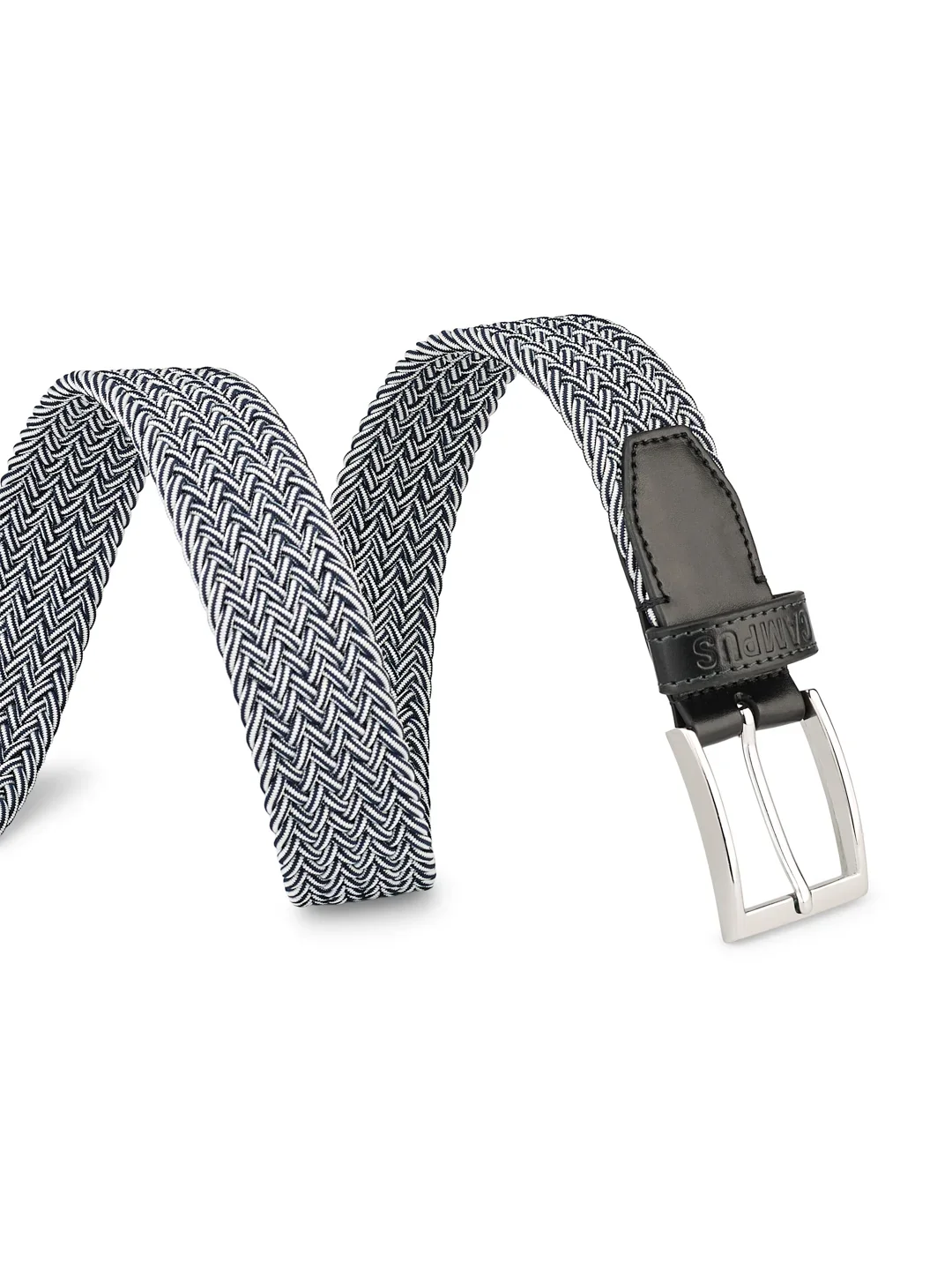 Dual Tone Braided Blue Unisex Belt - Image 3