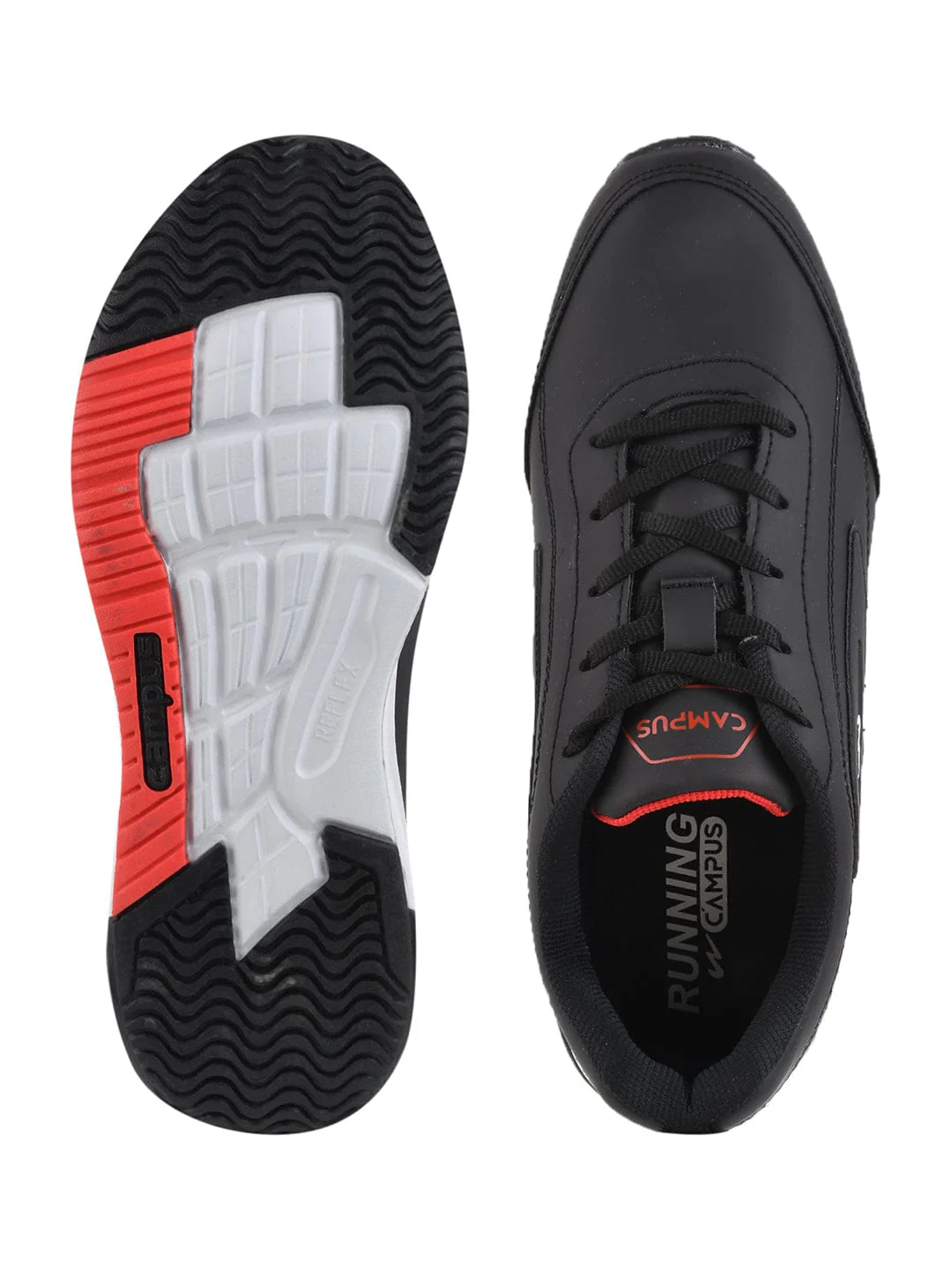 DUSK Black Men's Running Shoes - Image 4
