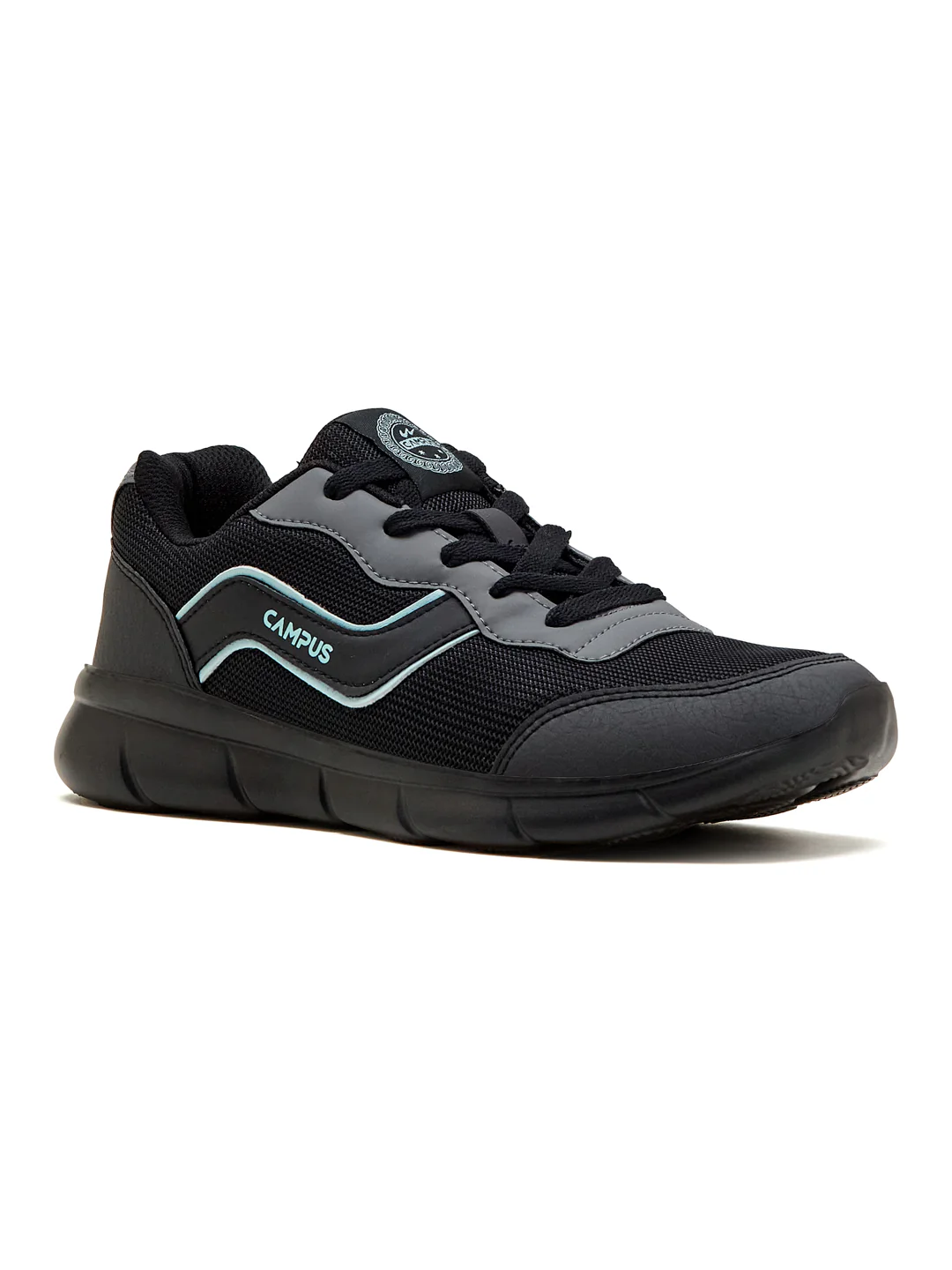 EVARO Black Men's Running Shoes - Image 2