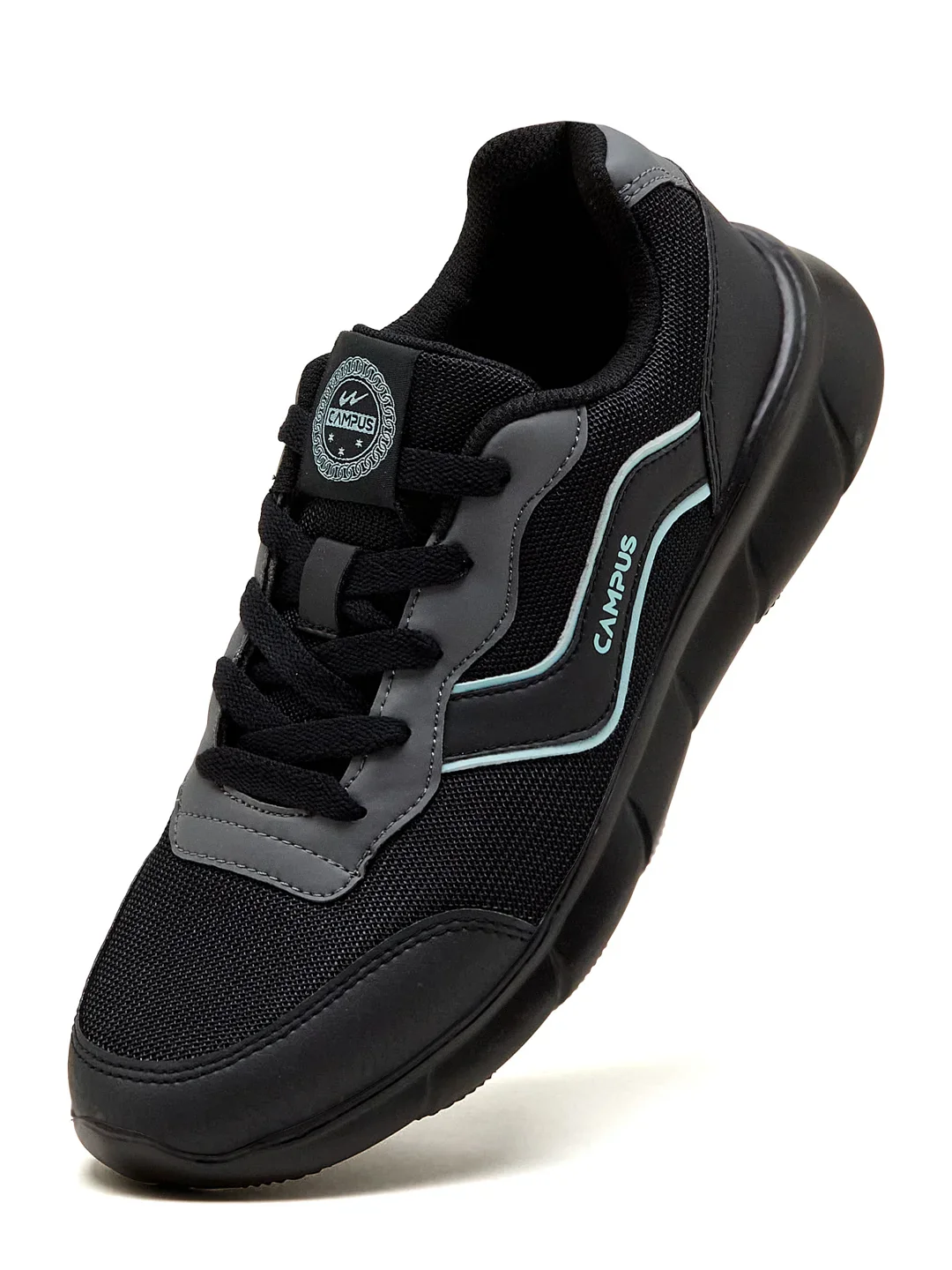 EVARO Black Men's Running Shoes - Image 3