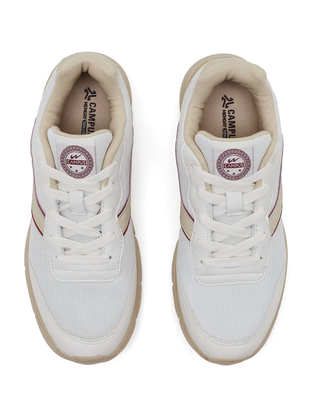 EVARO Off White Men's Running Shoes - Image 6