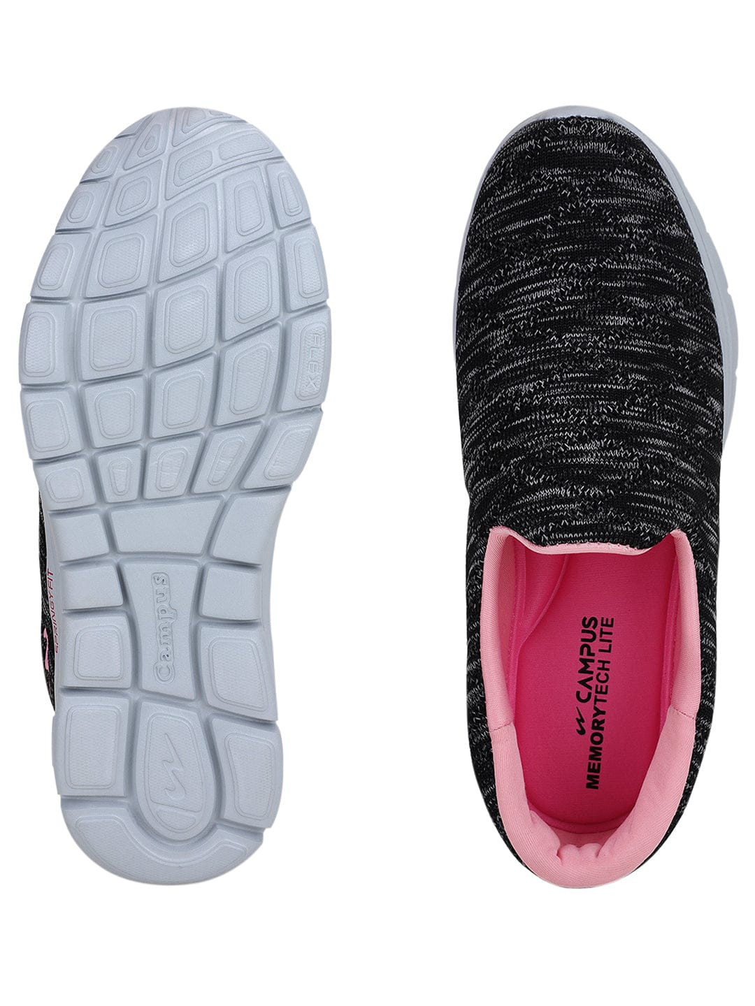 FABIA Black Women's Walking Shoes - Image 5