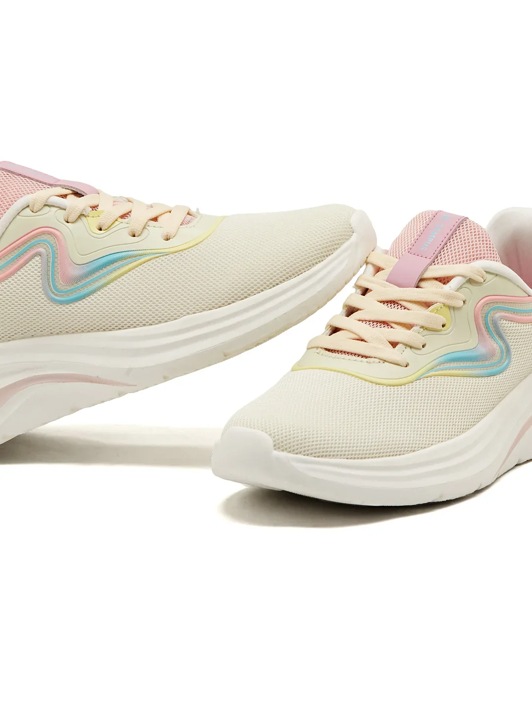 FABRA White Women's Running Shoes - Image 7