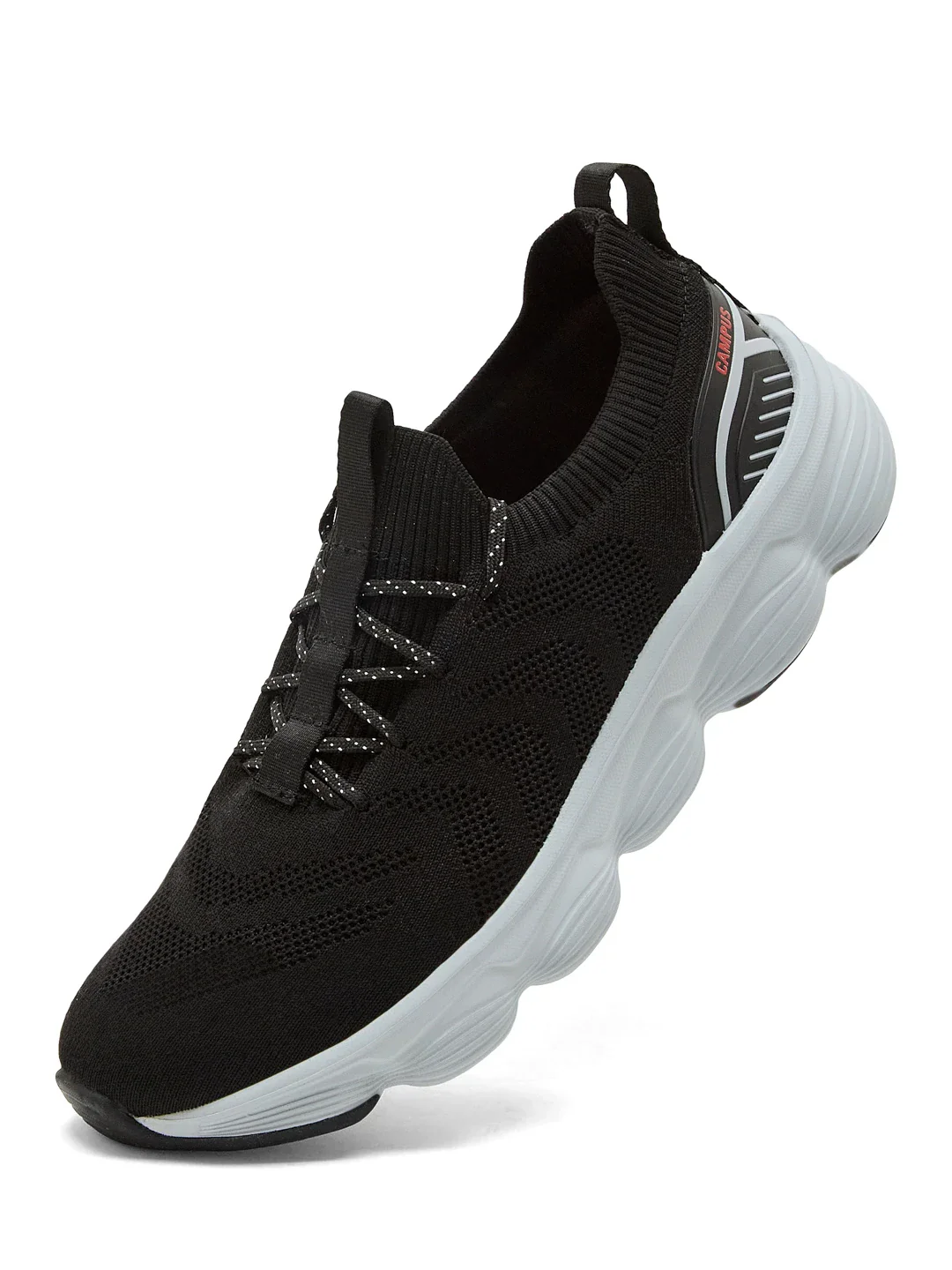 FALKO Black Men's Walking Shoes - Image 3