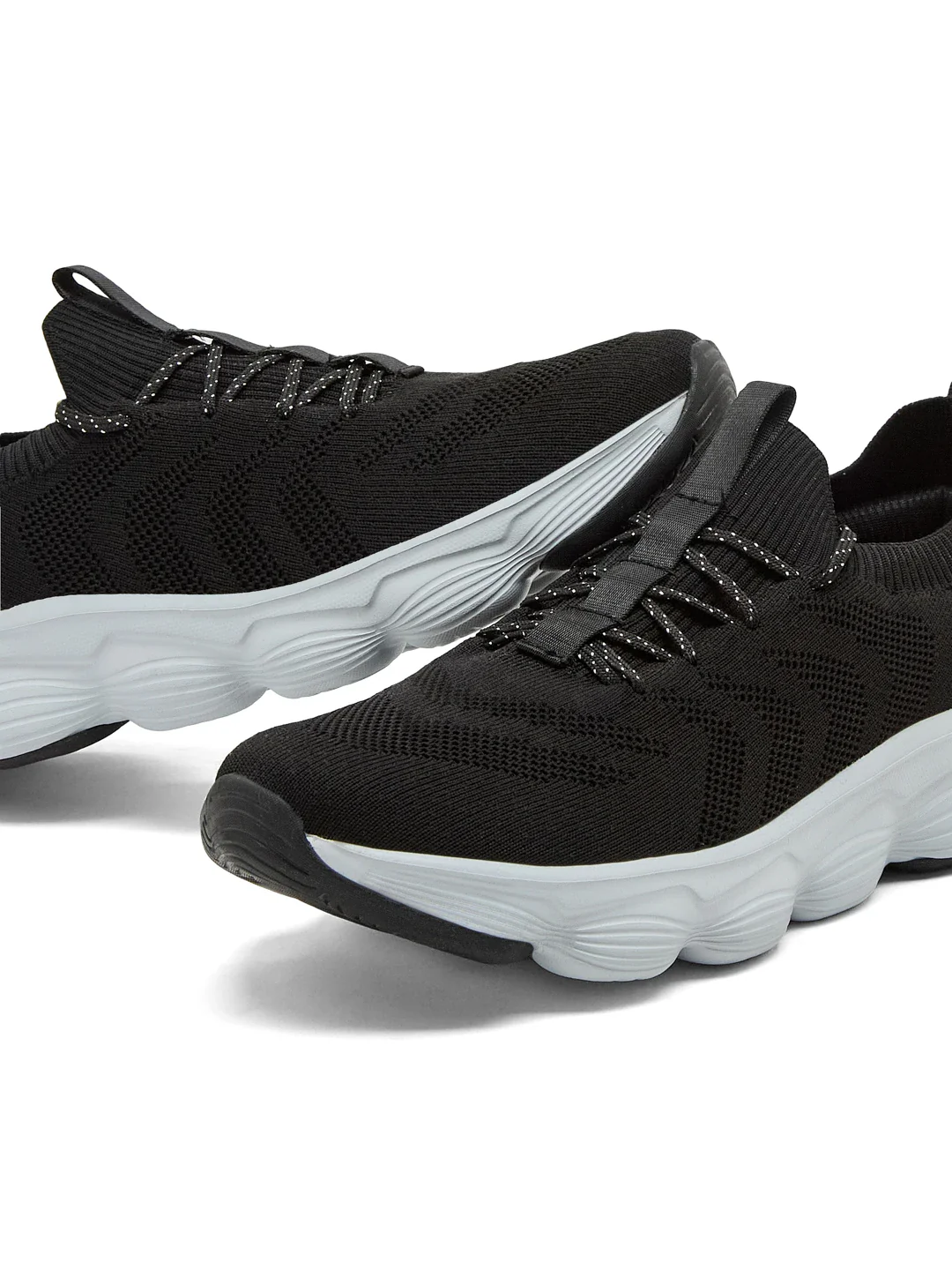 FALKO Black Men's Walking Shoes - Image 7
