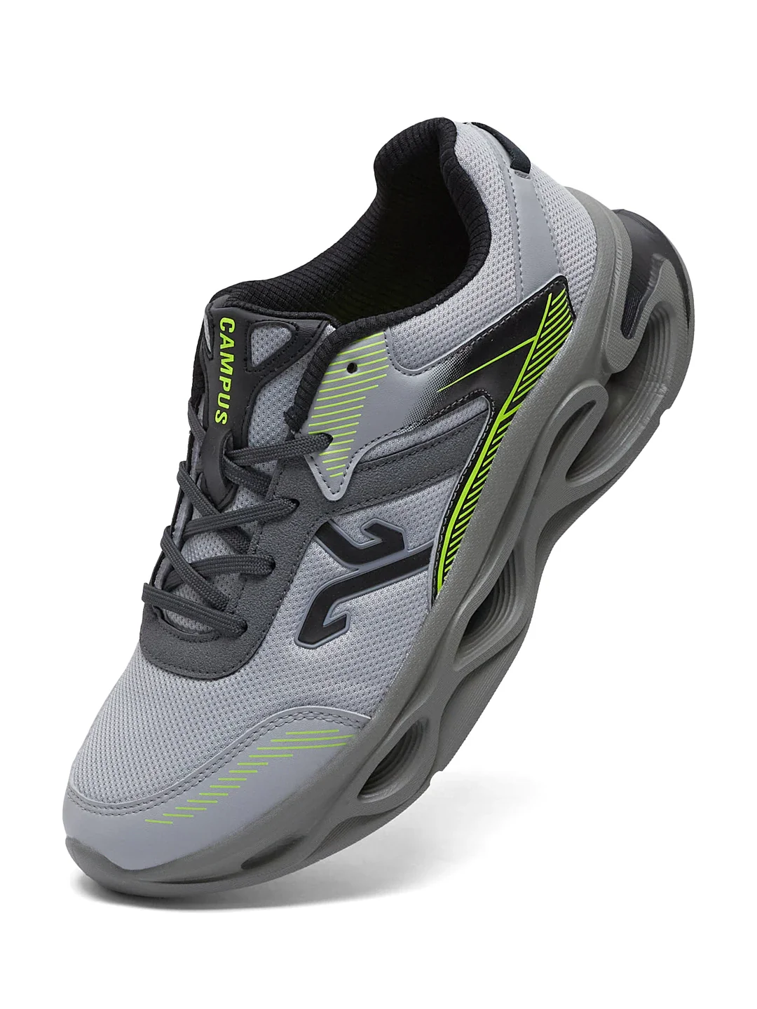 FEROX Grey Men's Running Shoes - Image 3
