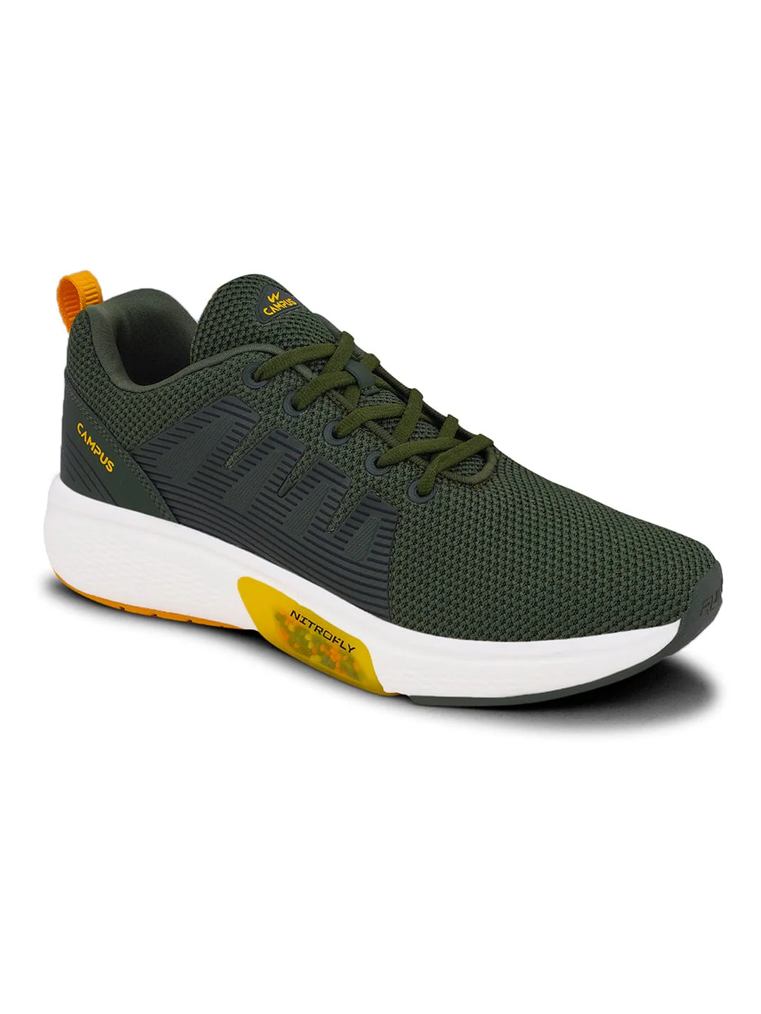 FINCH Olive Men's Running Shoes - Image 2