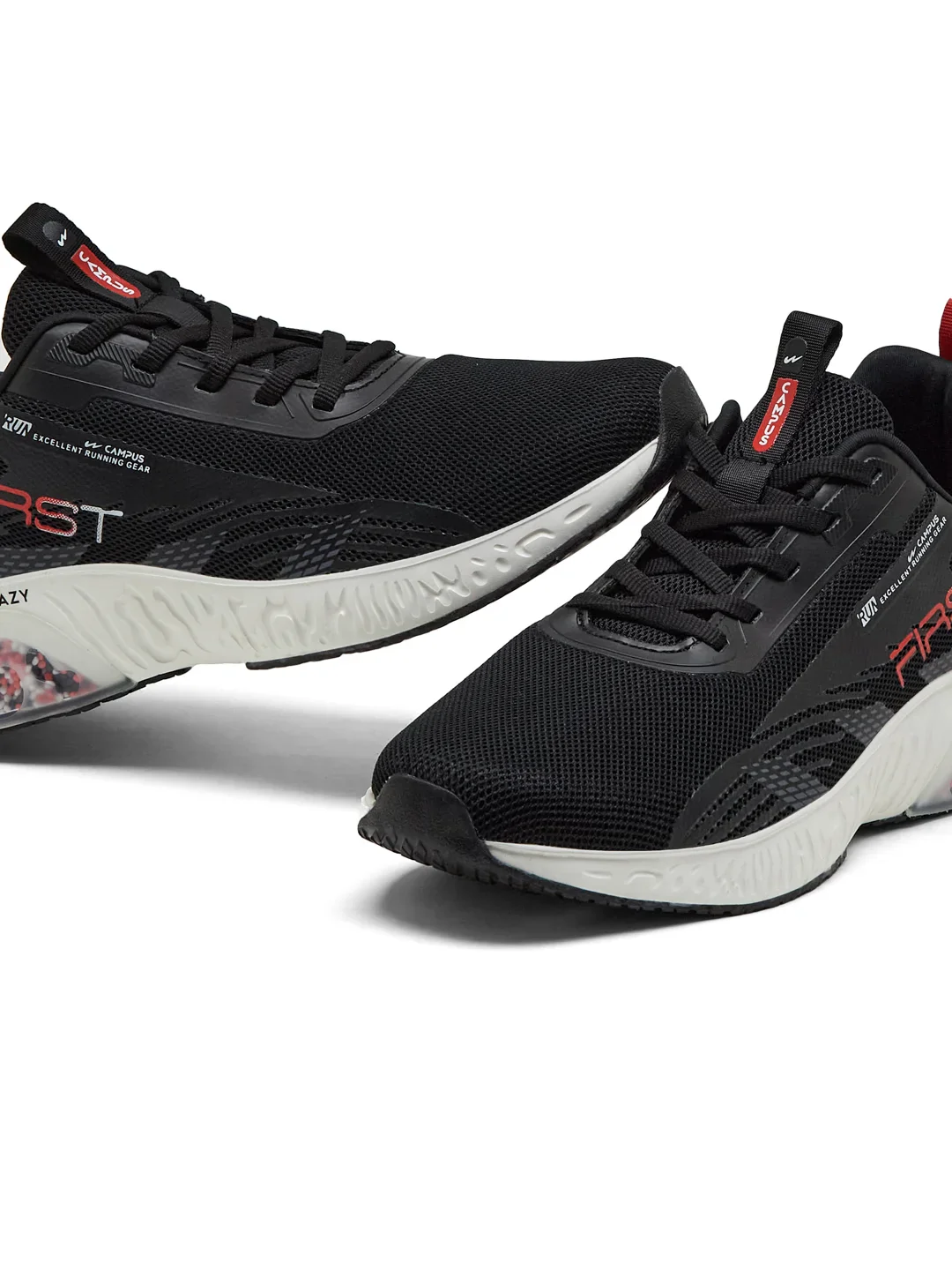 FIRST Black Men's Running Shoes - Image 7