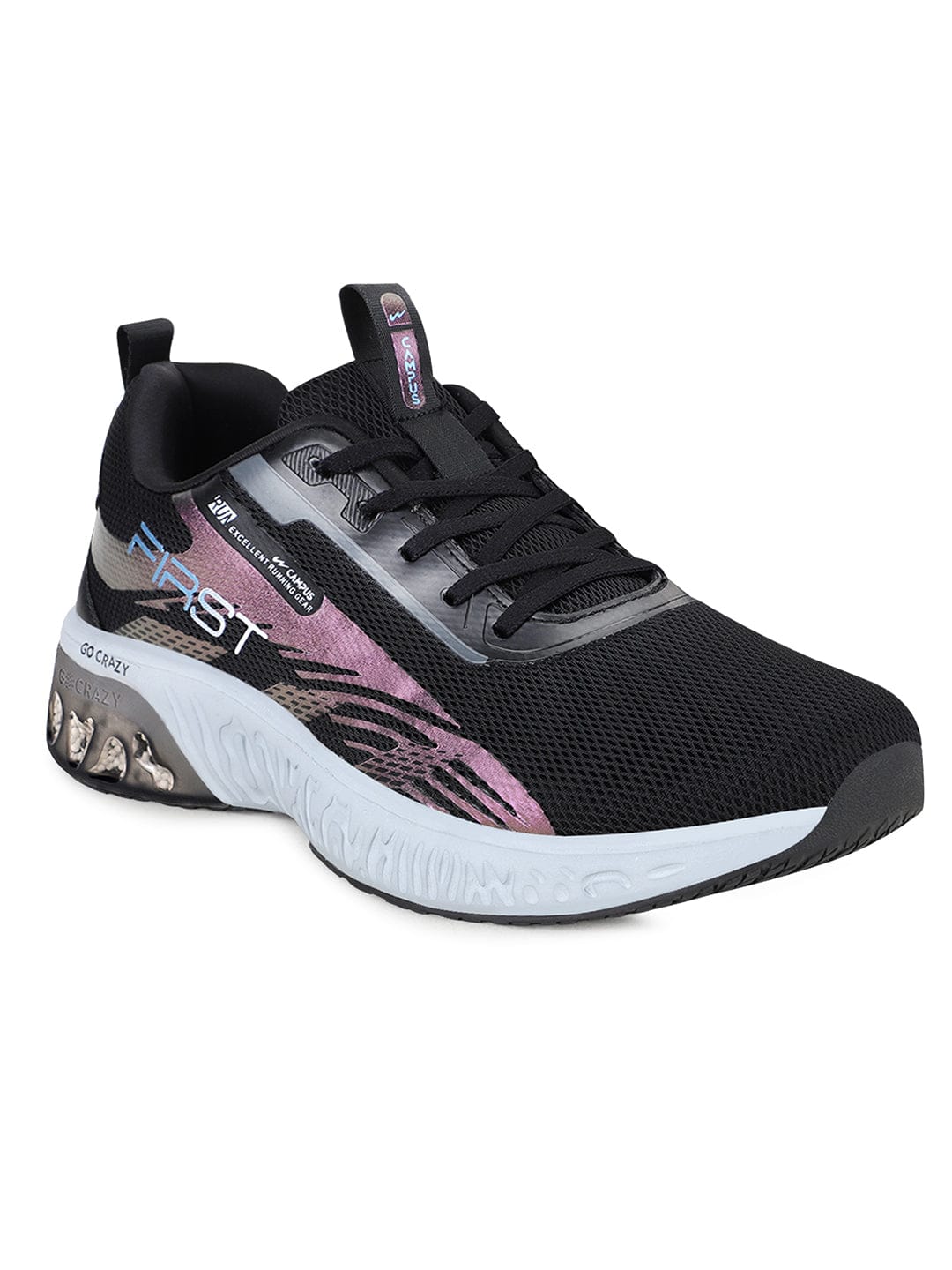 FIRST Black Men's Running Shoes - Image 3
