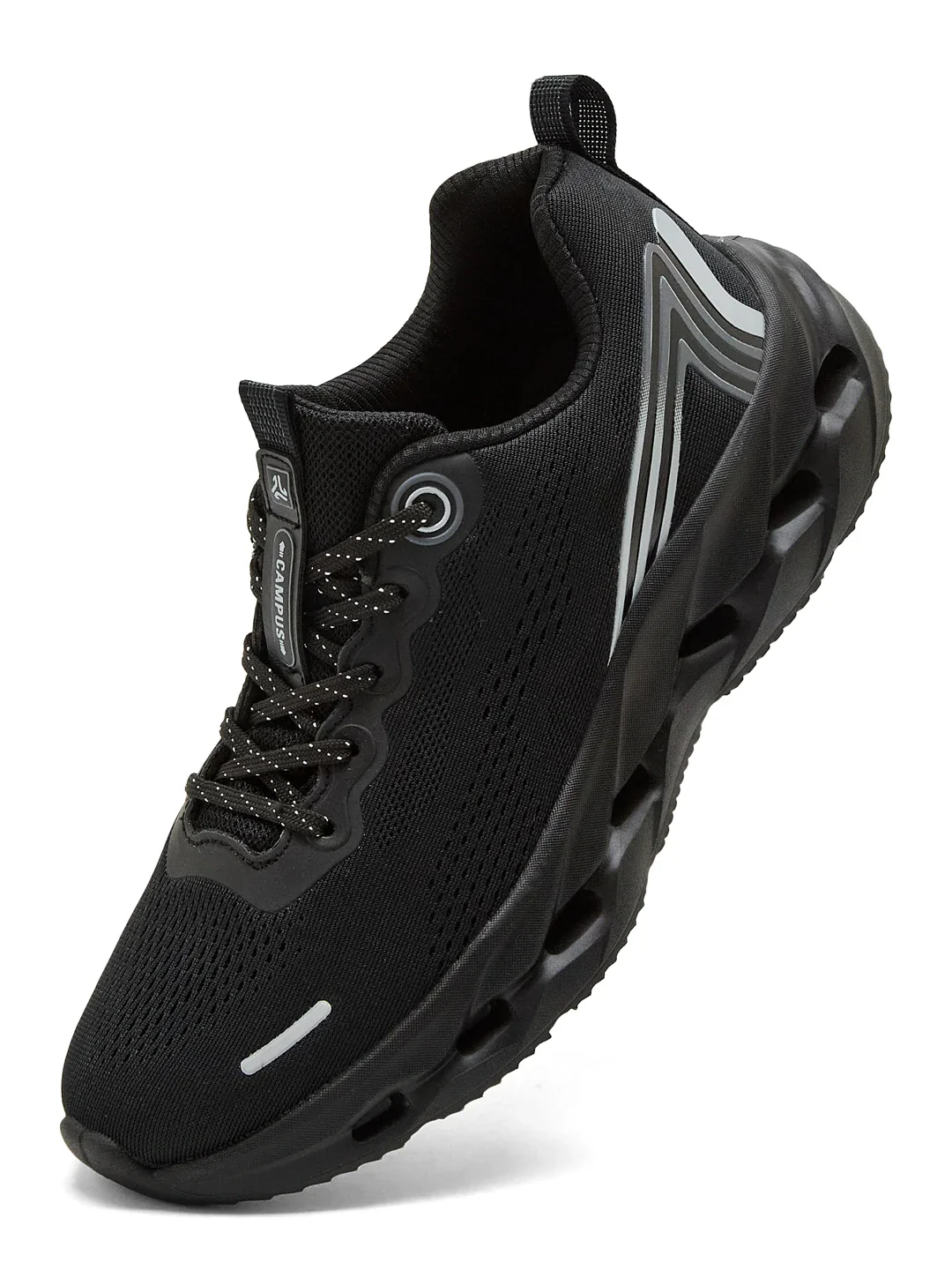 FLASK Black Men's Running Shoes - Image 3