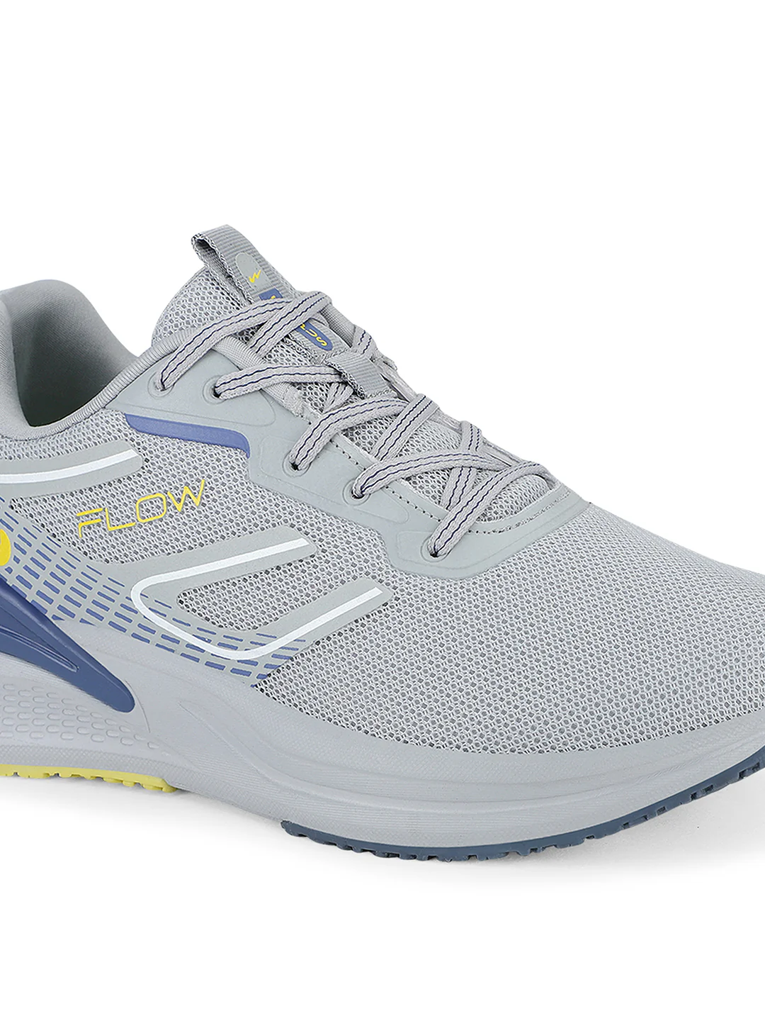 FLOW GLOW Grey Men's Sports Shoes - Image 4
