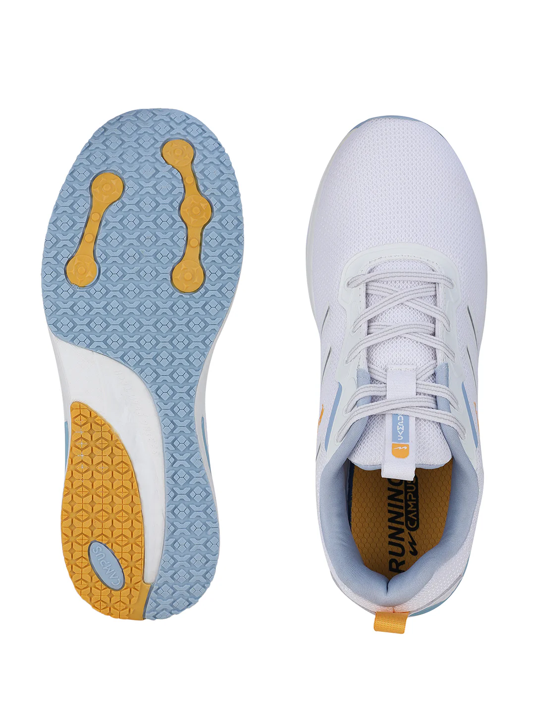 FLOW PRO White Men's Running Shoes - Image 5