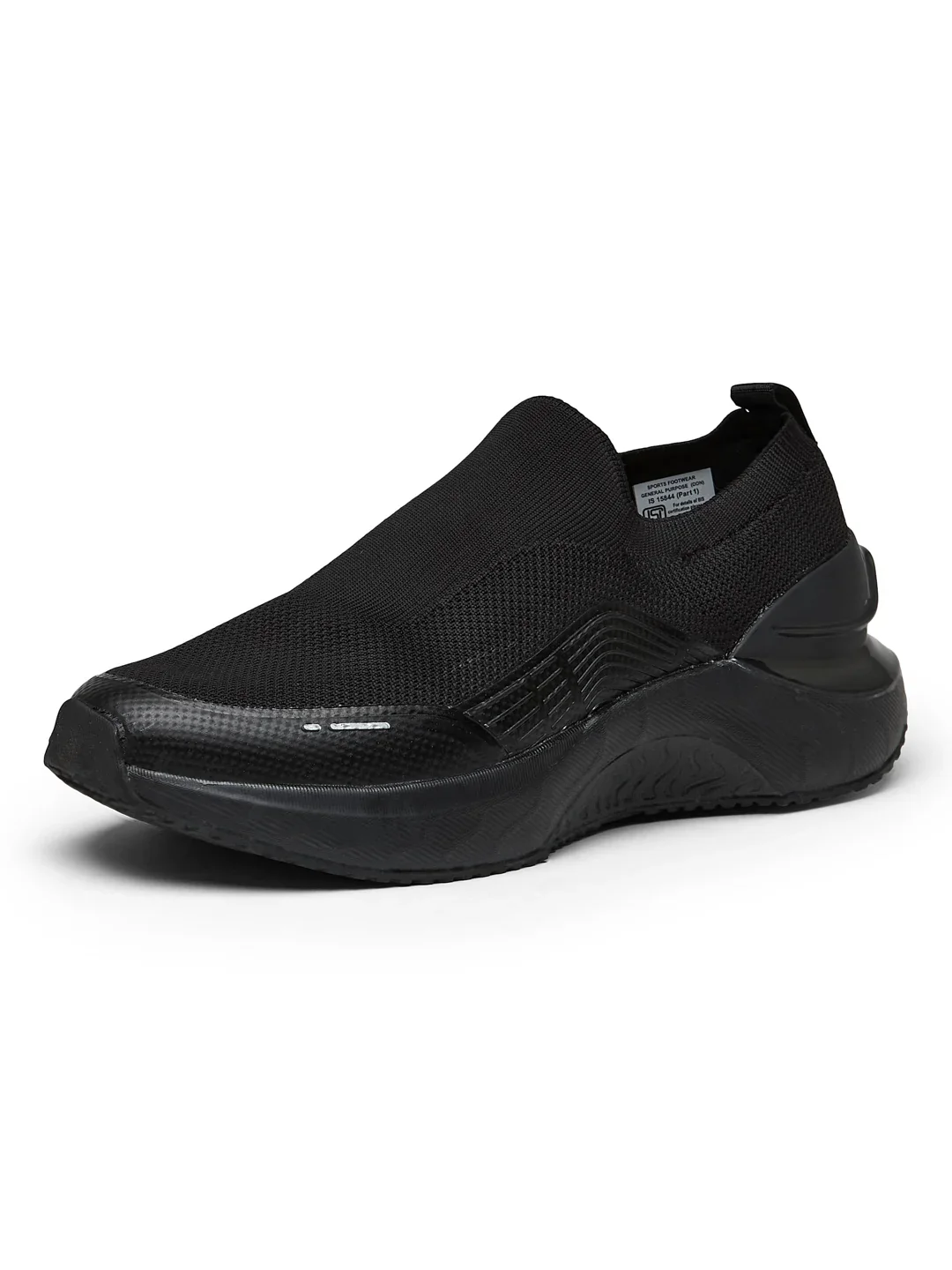 FLYNN Black Men's Walking Shoes - Image 5