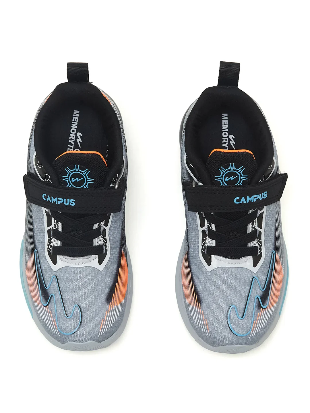 FLYRO KIDS V Grey Kids Running Shoes - Image 6