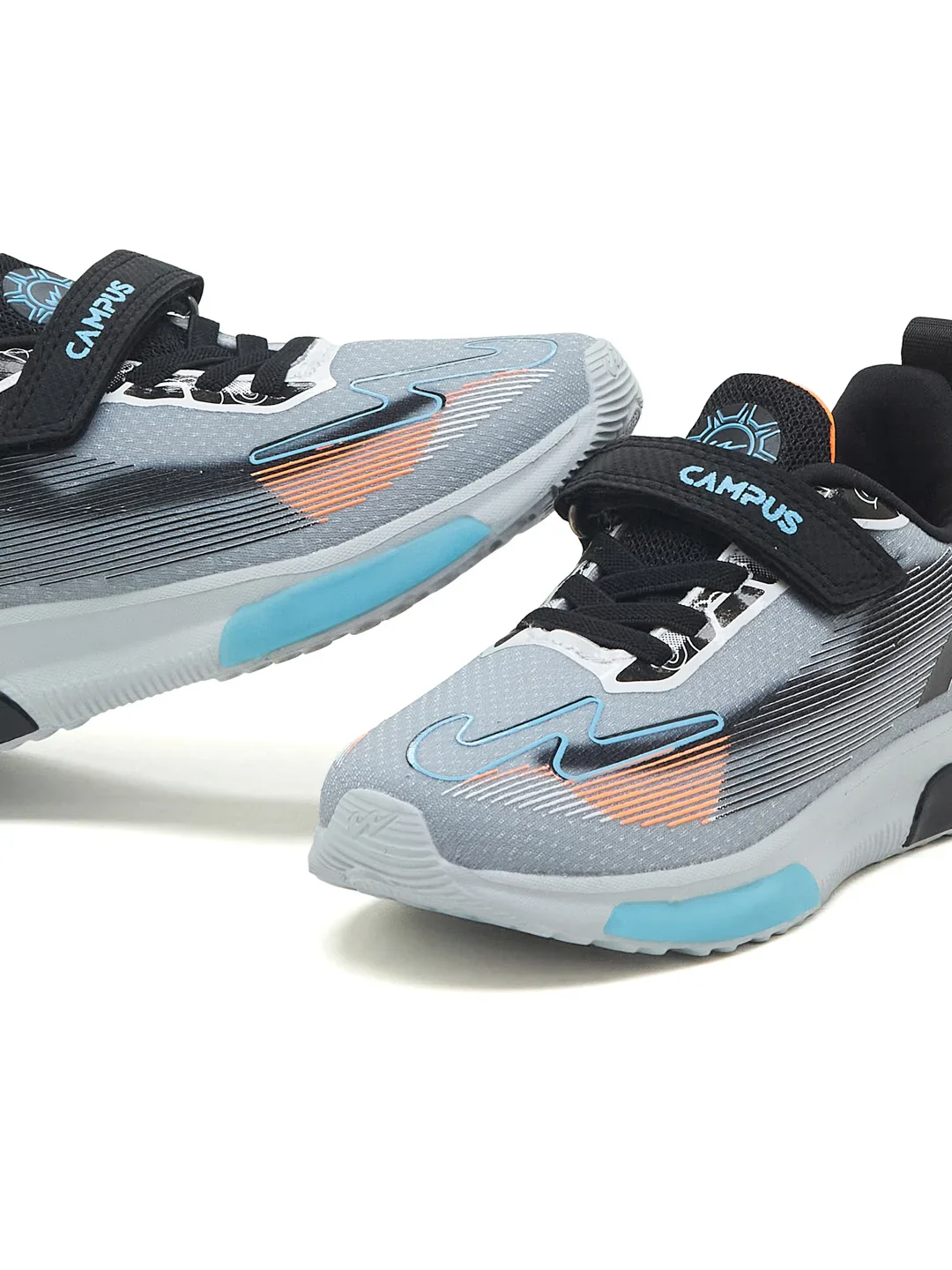FLYRO KIDS V Grey Kids Running Shoes - Image 7