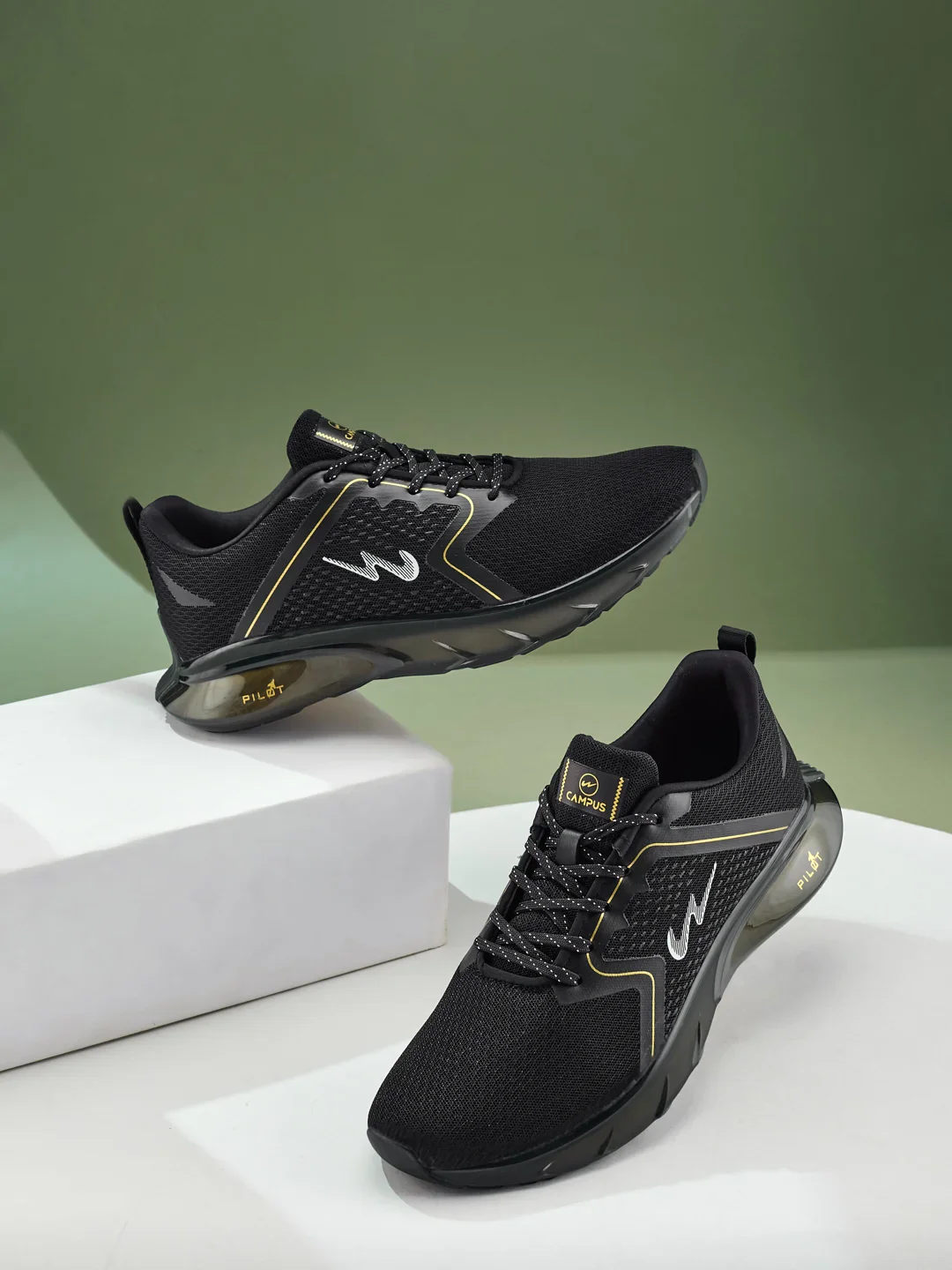 GAVIN Black Men's Running Shoes