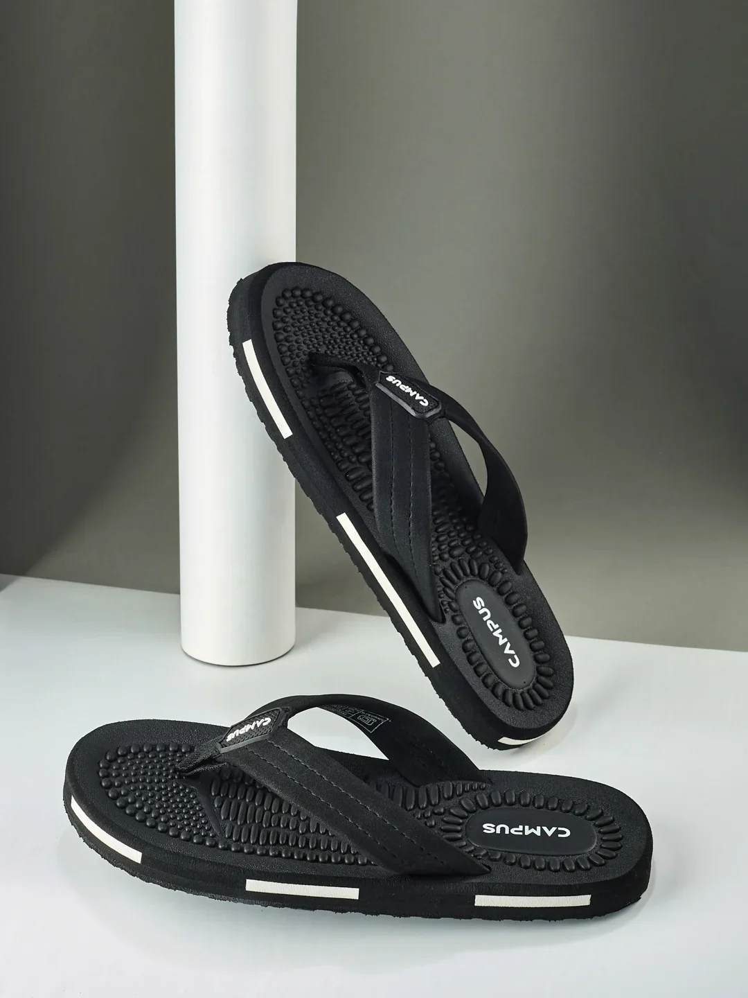 GC-1032-ADV Black Men's Flip Flops - Image 7