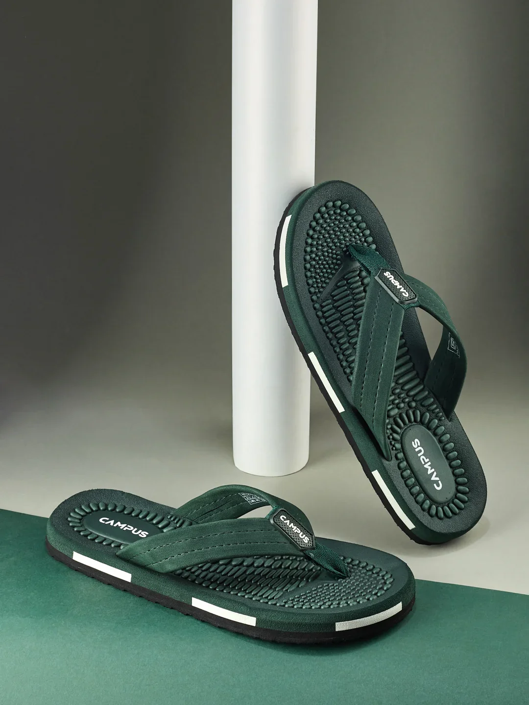 GC-1032-ADV Olive Men's Flip Flops - Image 7