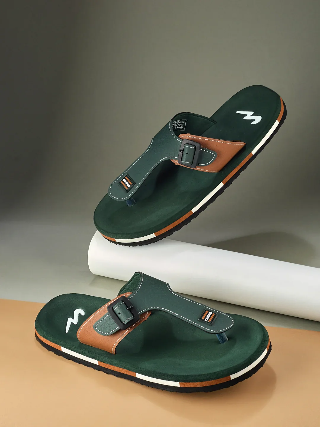 GC-1084 Green Men's Flip Flops - Image 7