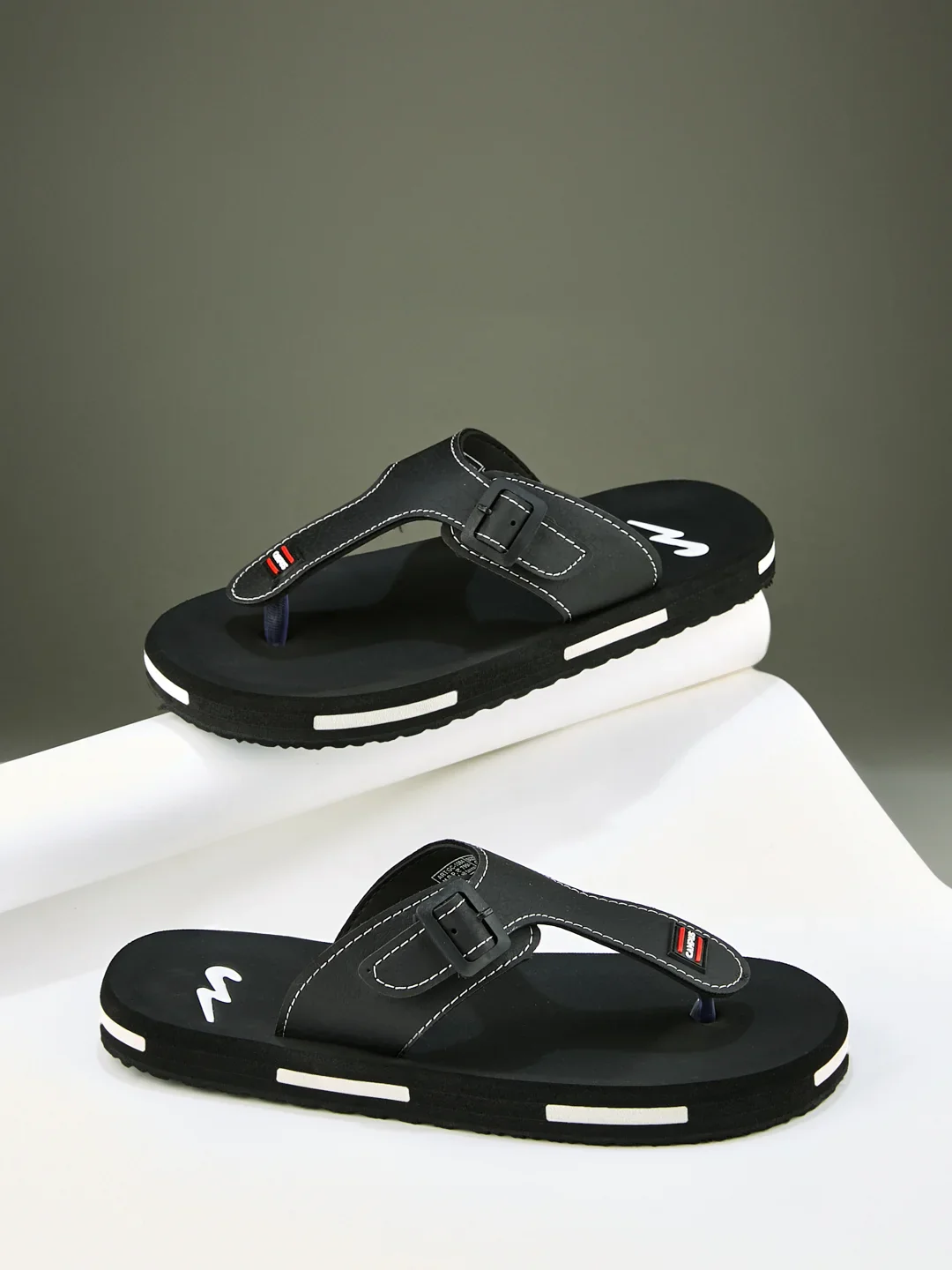 GC-1084 Black Men's Flip Flops - Image 7