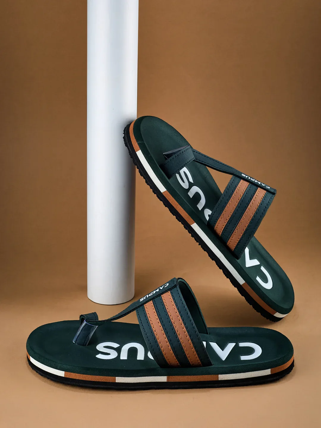 GC-1087 Olive Men's Flip Flops - Image 7