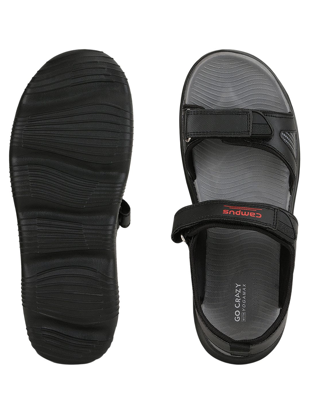 GC-2206 Black Men's Sandals - Image 4