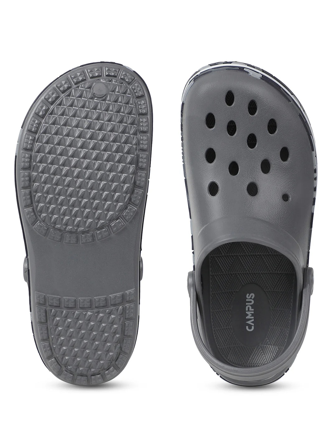 GC-4001 Grey Men's Clogs - Image 3