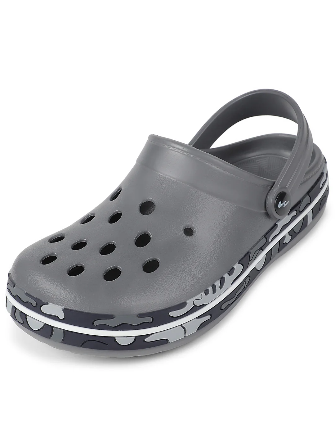 GC-4001 Grey Men's Clogs - Image 5