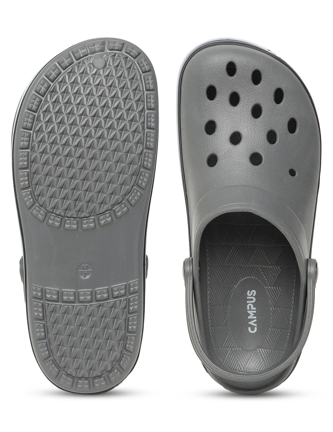 GC-4002 Grey Men's Clogs - Image 4