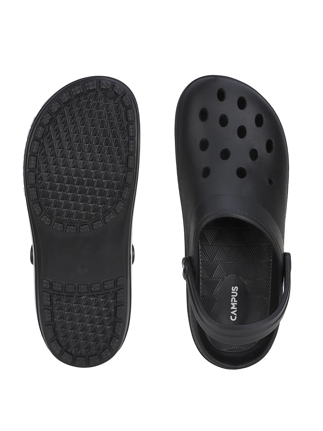 GC-4004 Black Men's Clogs - Image 3