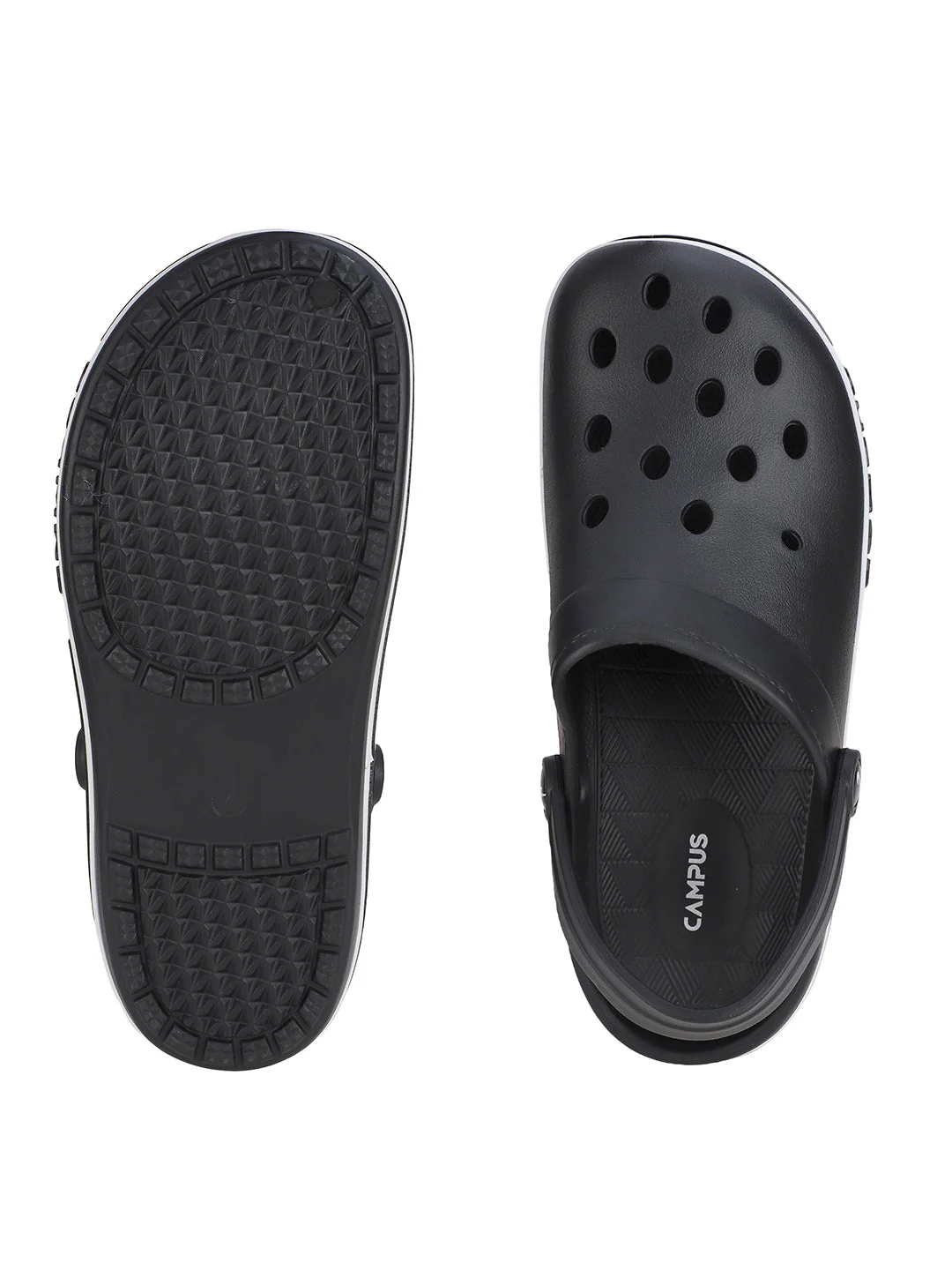 GC-4004 Black Men's Clogs - Image 4