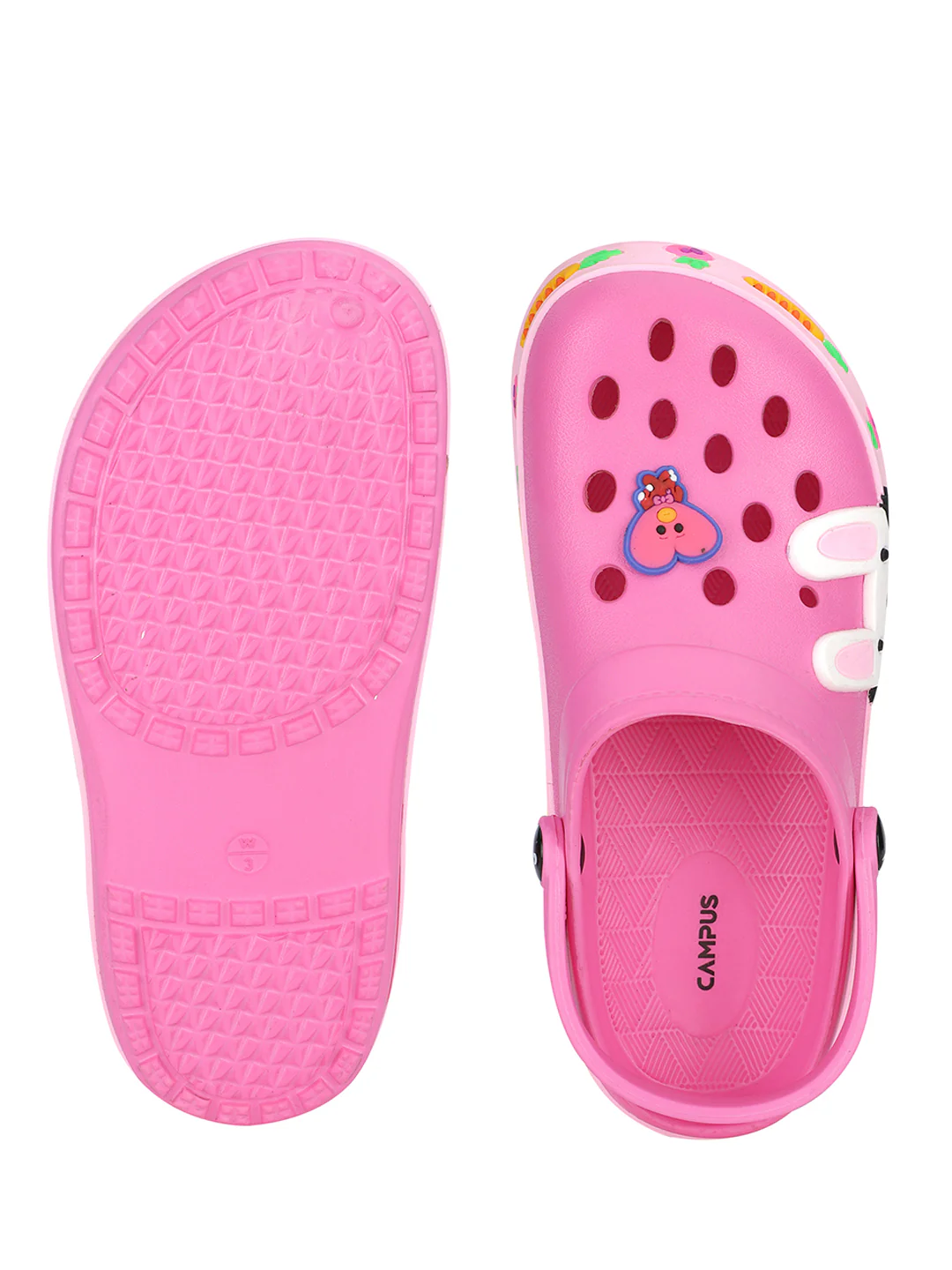 GC-4011C Dark Pink Child Clogs - Image 5