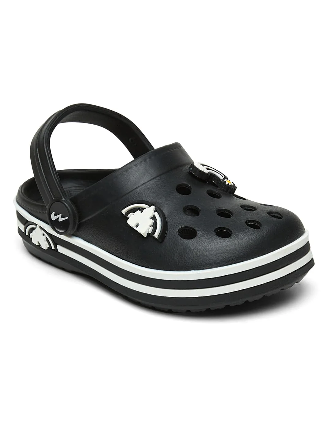 GC-9001K Black Kid's Clogs - Image 2