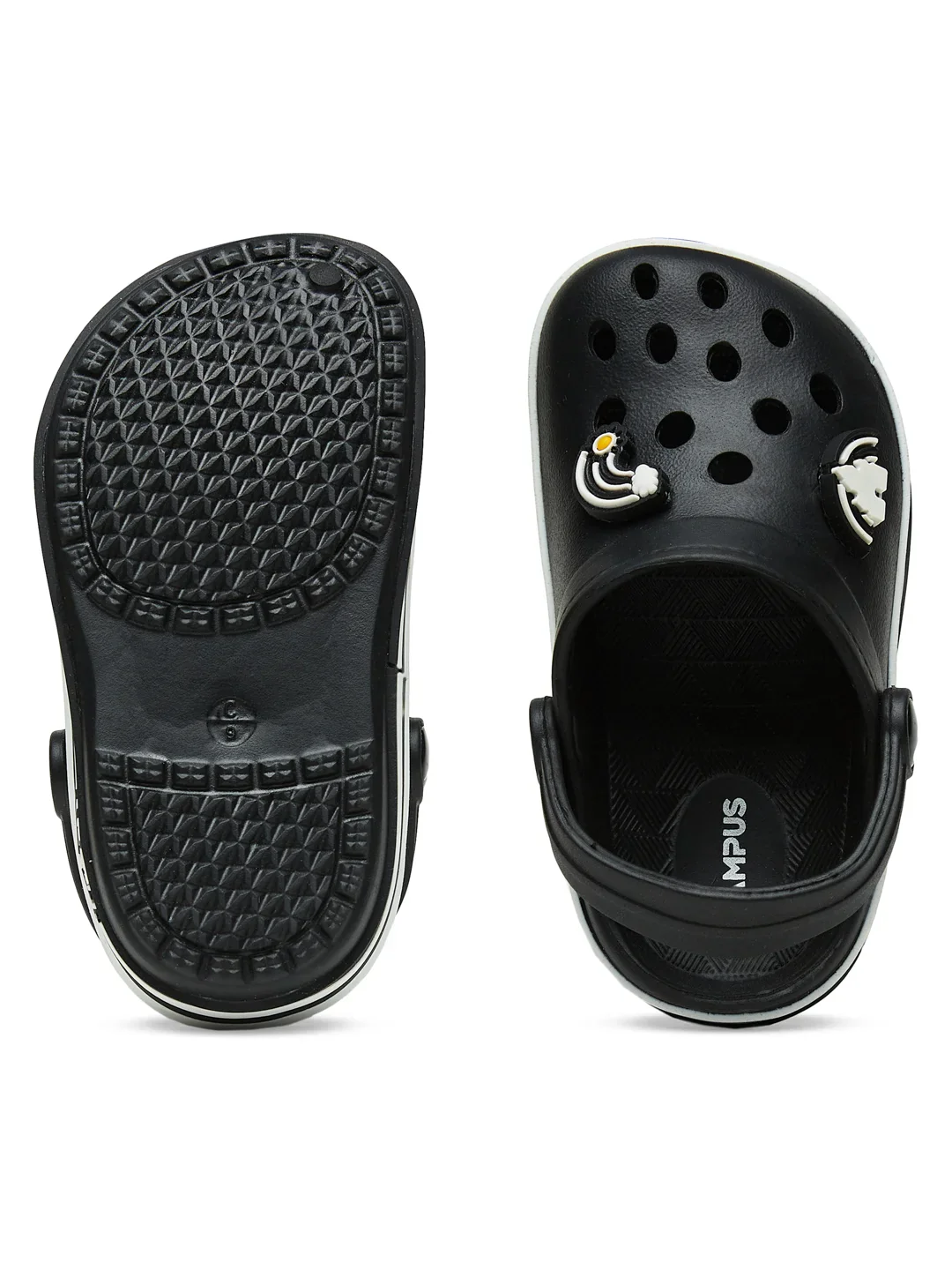 GC-9001K Black Kid's Clogs - Image 4
