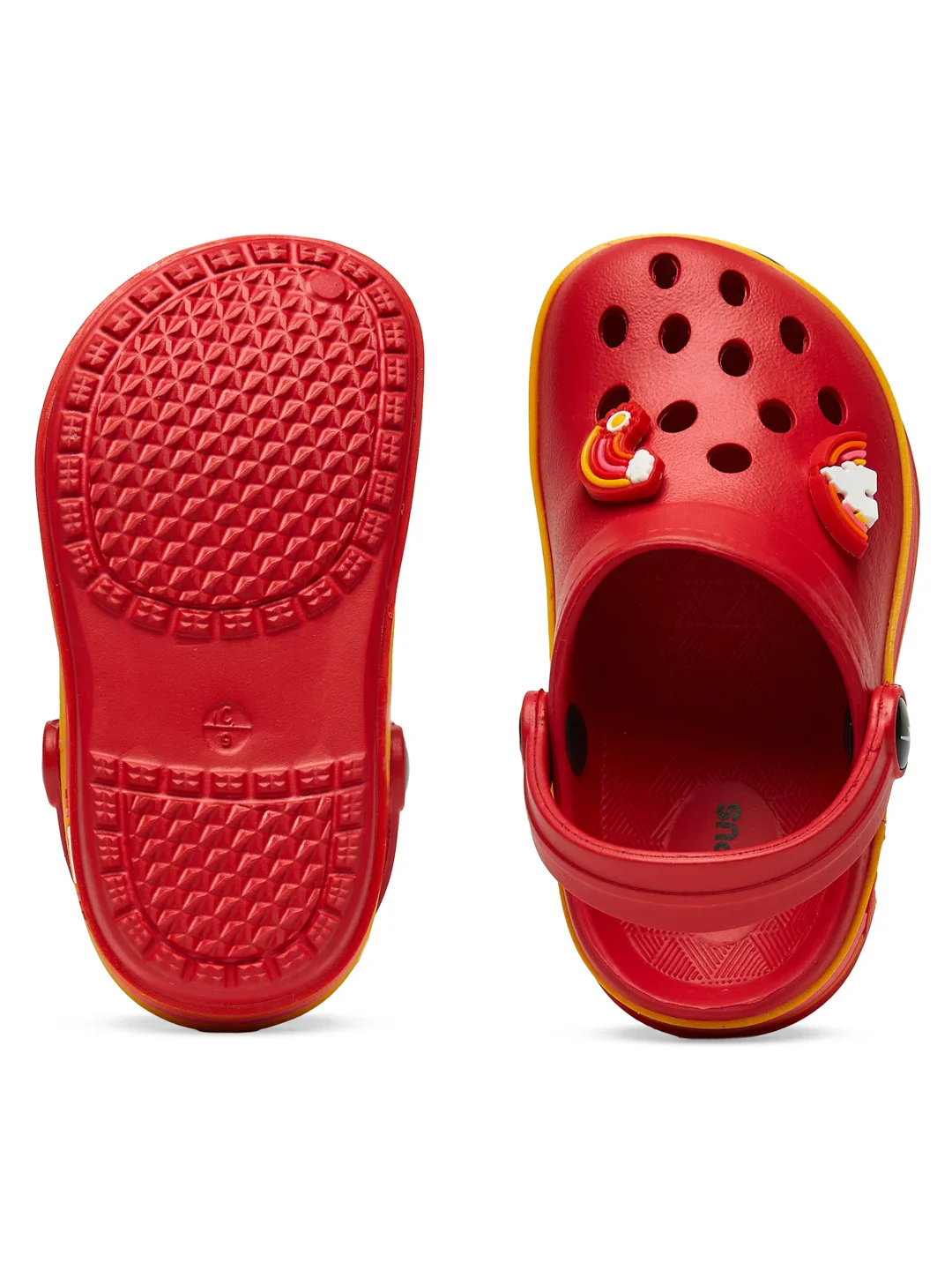 GC-9001K Red Kid's Clogs - Image 4