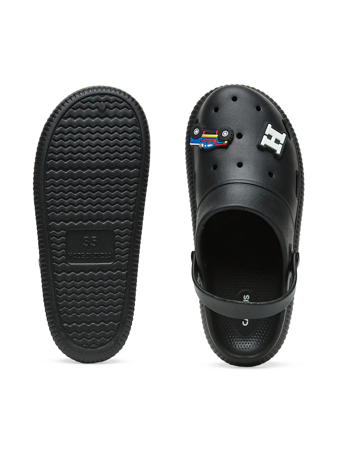 GC-9002C Black Child Clogs - Image 4