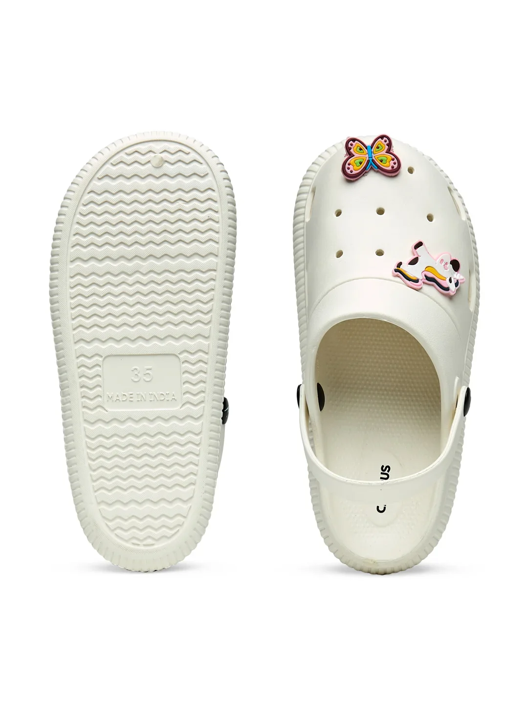 GC-9002C White Child Clogs - Image 4