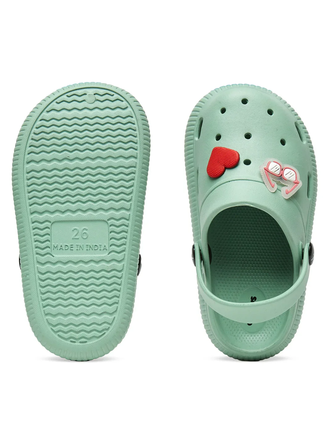 GC-9002K Green Kid's Clogs - Image 7