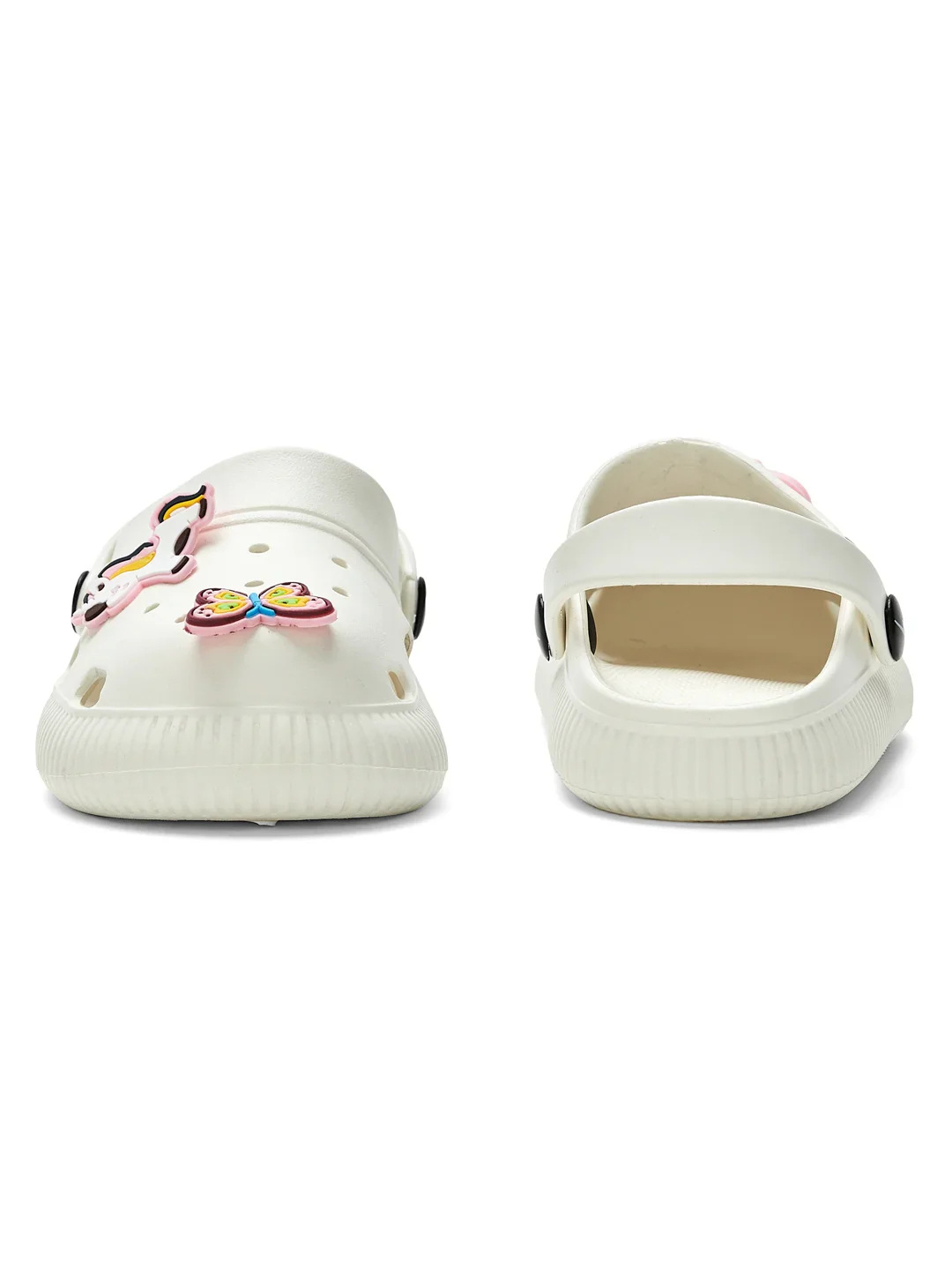 GC-9002K White Kid's Clogs - Image 3