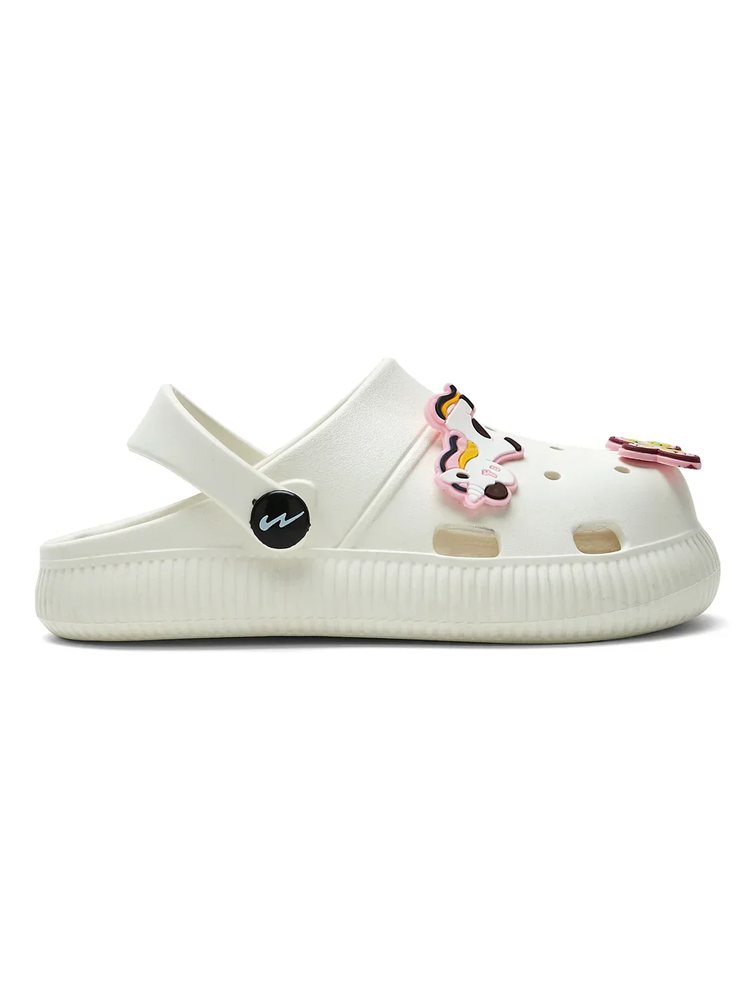 GC-9002K White Kid's Clogs - Image 8