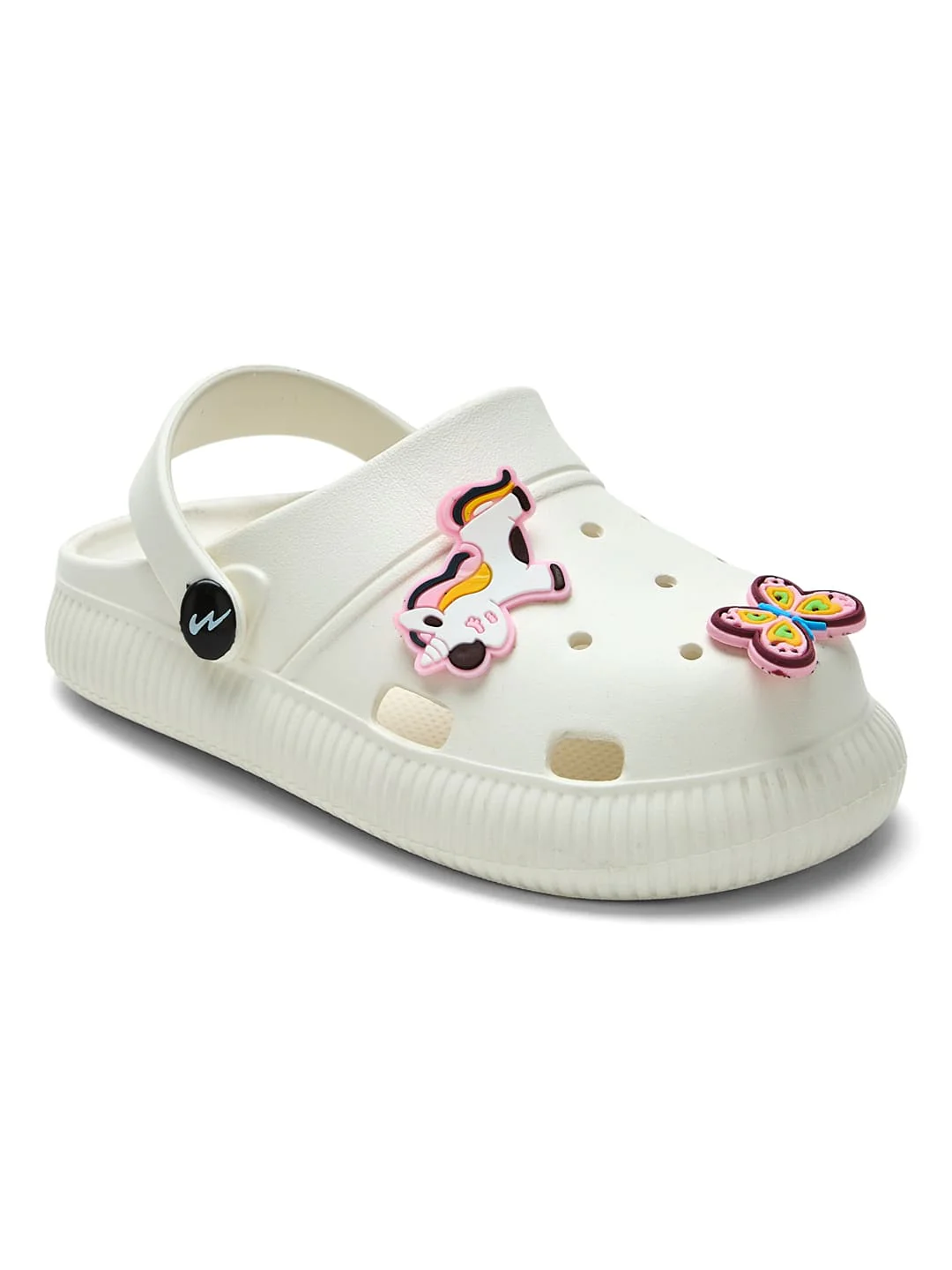 GC-9002K White Kid's Clogs - Image 9